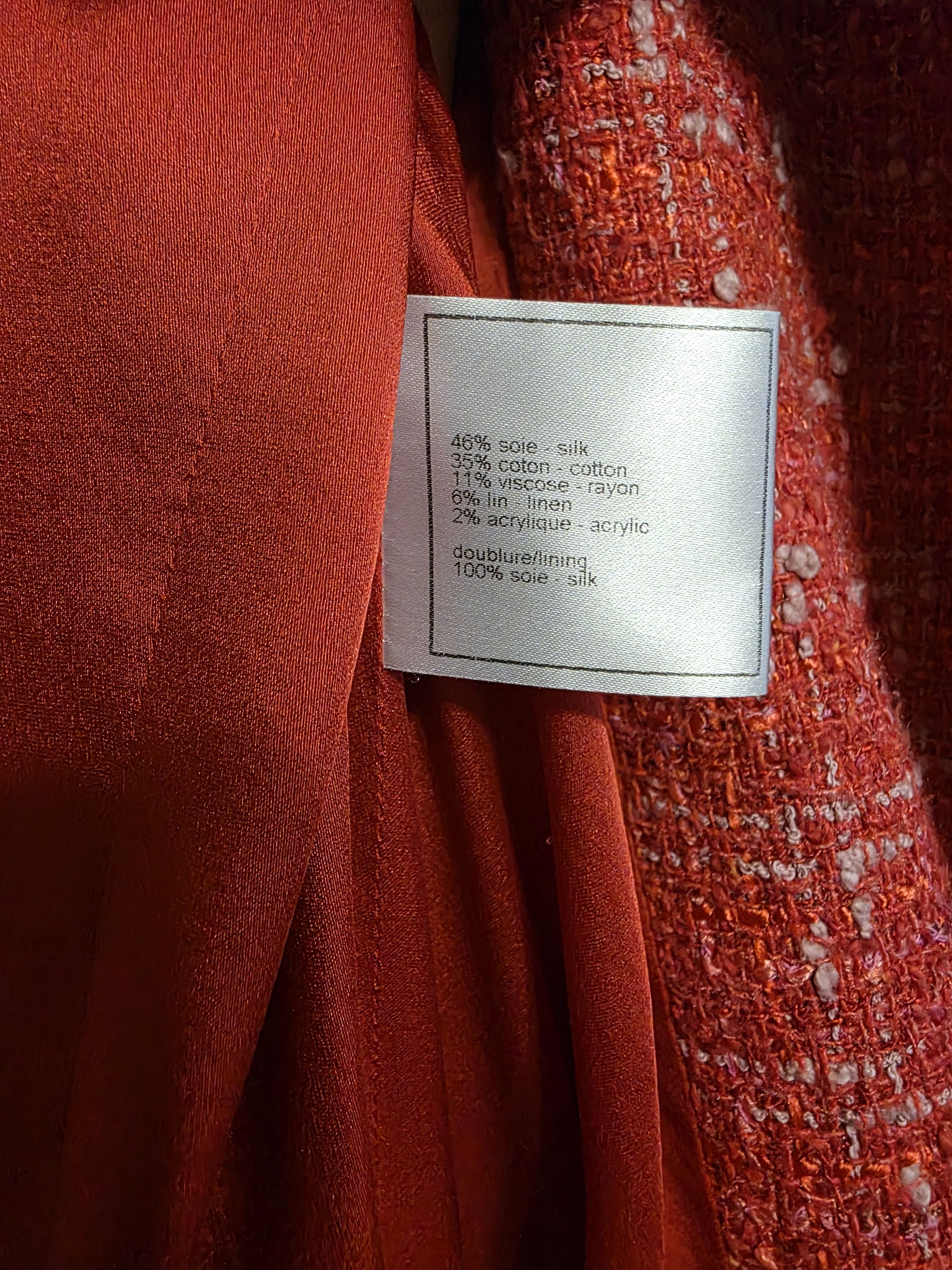 Chanel Chanel Tweed Biker Jacket Runway CHANEL 06P Red Pink Checker Size M / US 6-8 / IT 42-44 - 12 Thumbnail