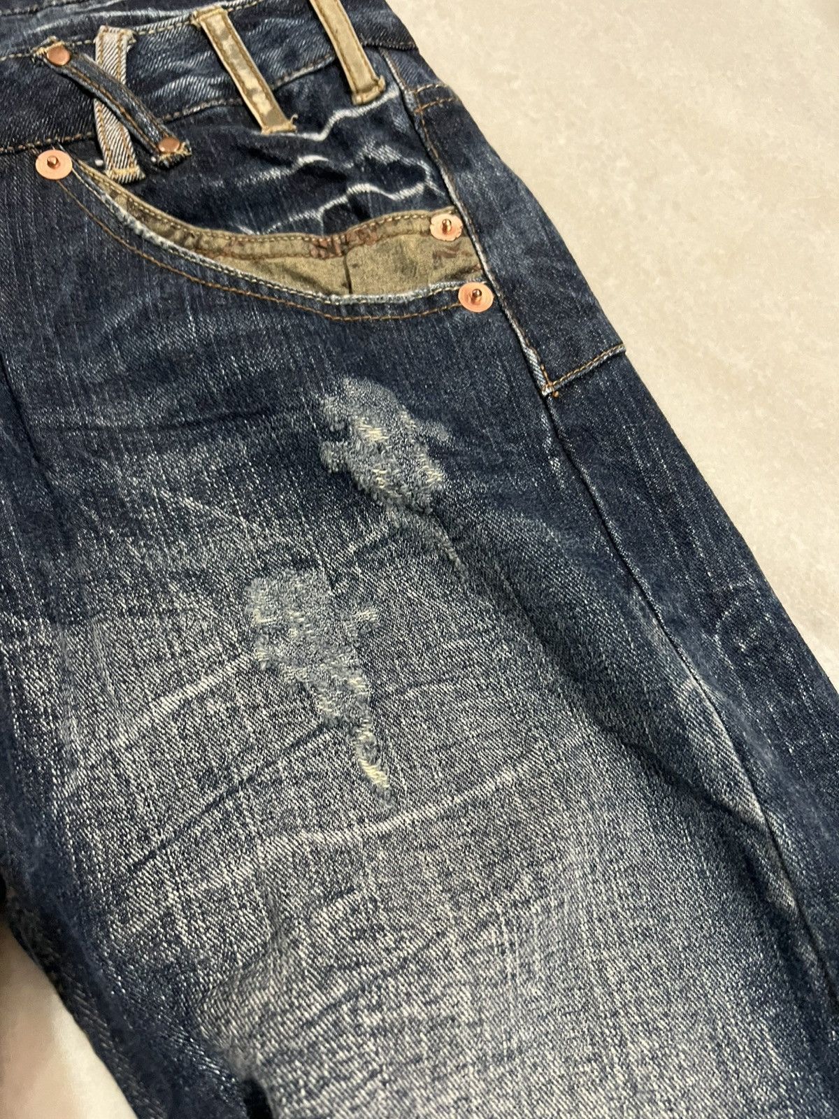 If Six Was Nine × Japanese Brand × Le Grande Bleu (L.G.B.) ✈️Double Waist✈️90’s Dominate Handcrafted Claw Jean Size US 29 - 8 Thumbnail
