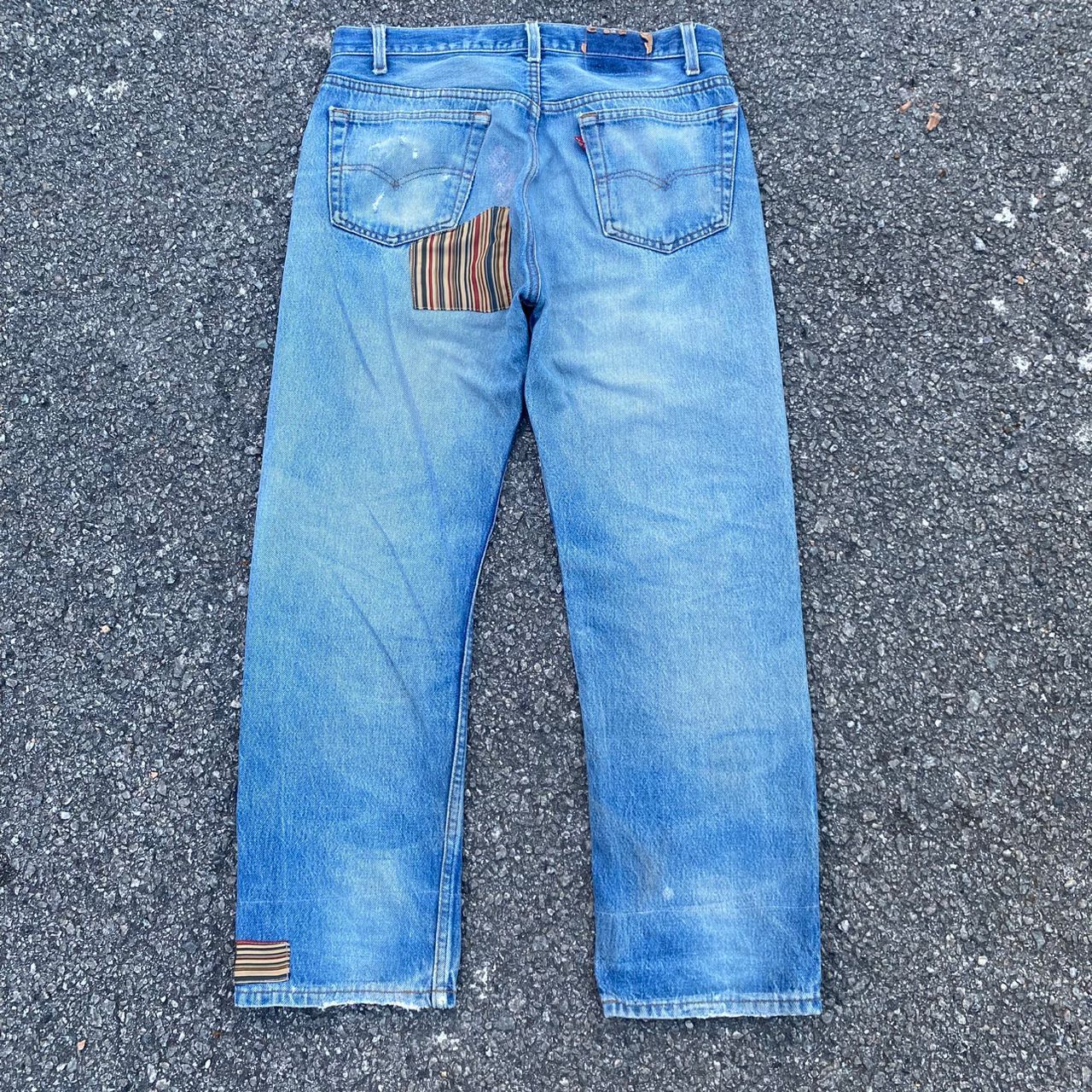 Levi's Vintage 80s Levis 501 Patchwork Denim #kurtcobain Style Size US 32 / EU 48 - 4 Thumbnail