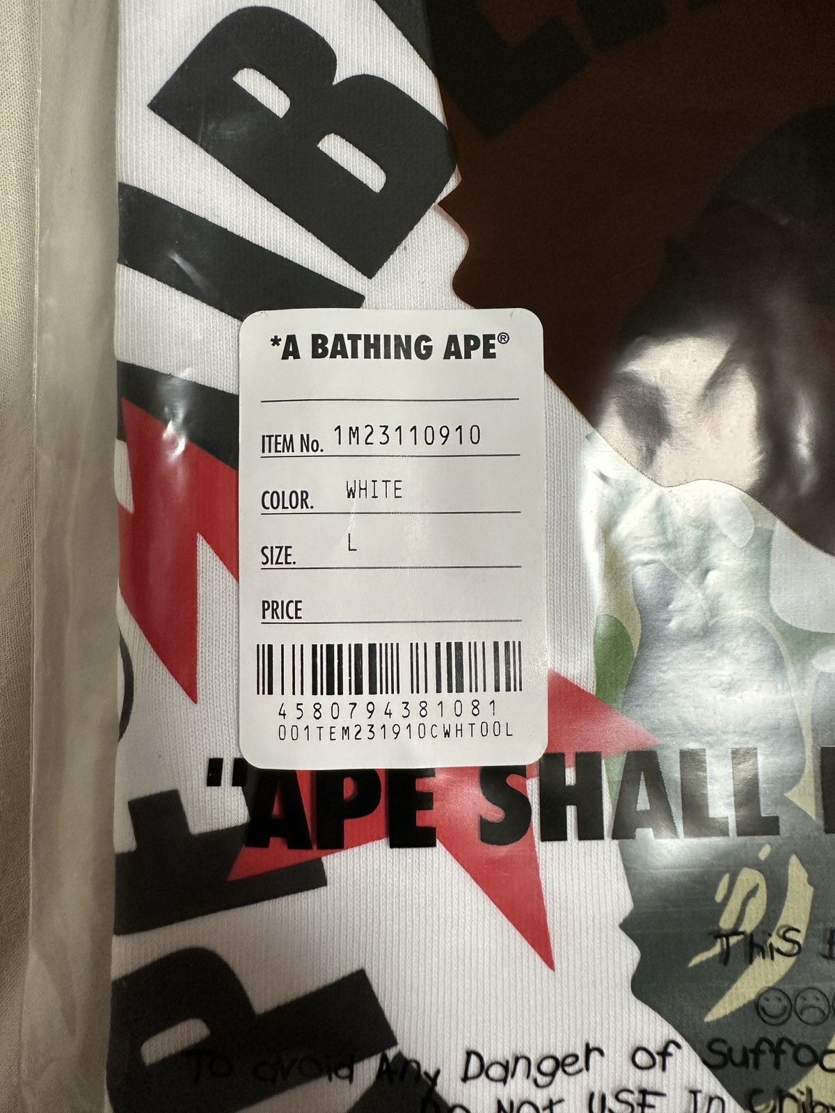 Bape BAPE x Liberty Walk ABC Camo Ape Head Tee Size US L / EU 52-54 / 3 - 5 Thumbnail