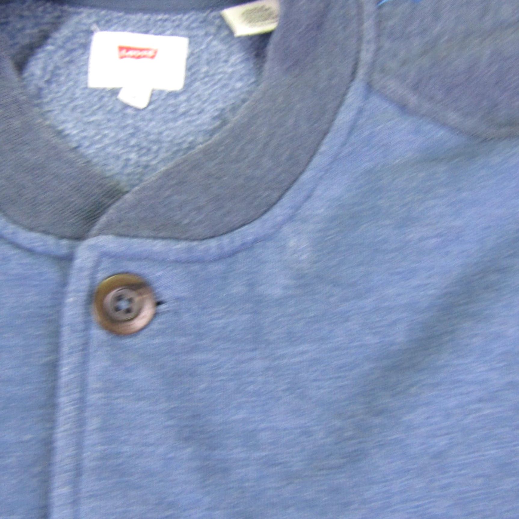 Levi's VINTAGE Levi's Jacket Mens 2XL Blue Snap Up Bomber Jacket Regular Fit Fleece Knit Pocket Size US XXL / EU 58 / 5 - 3 Thumbnail