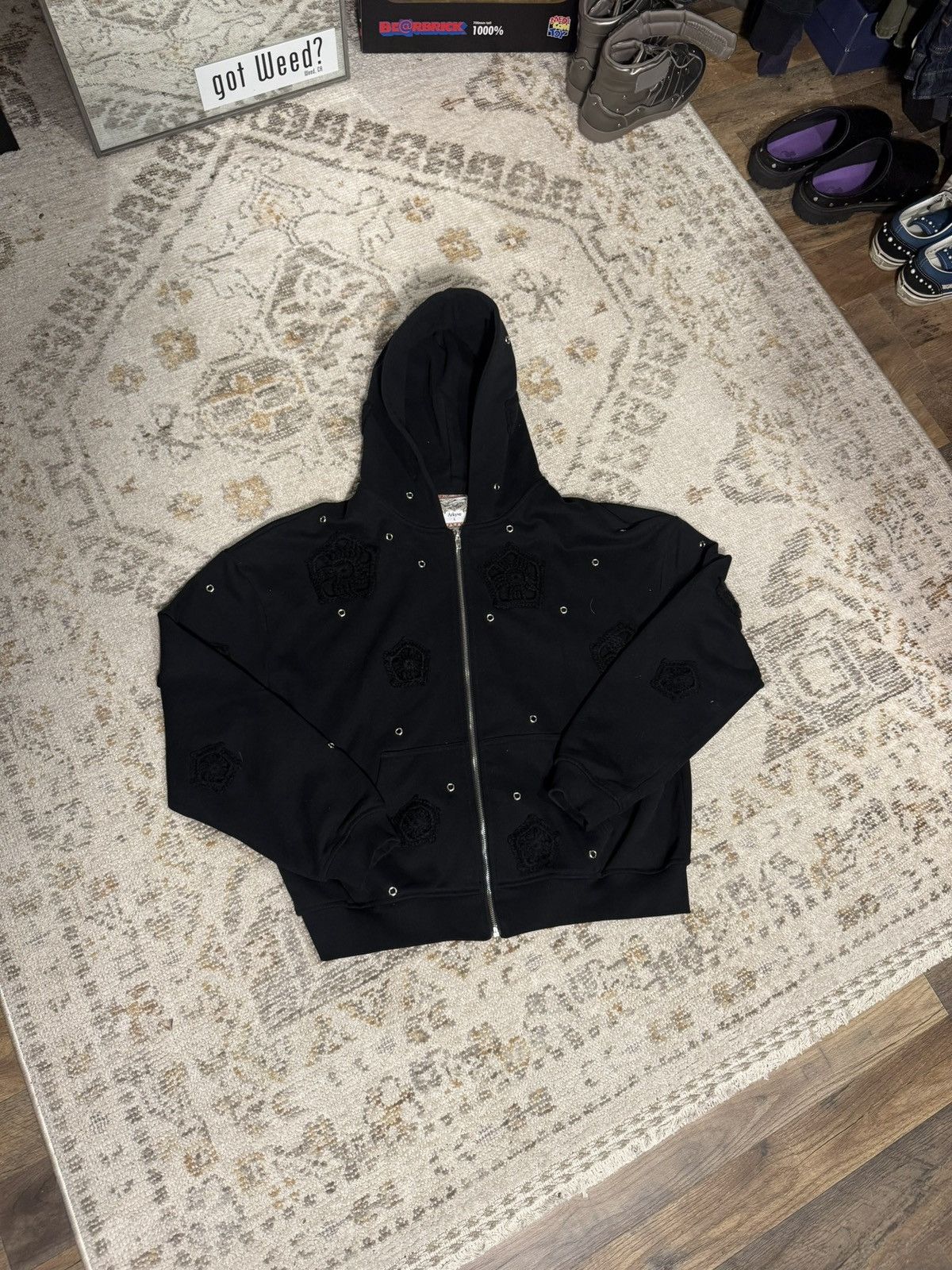 Other Arkyve Knit Patch Zip Hoodie Size US L / EU 52-54 / 3 - 1 Thumbnail