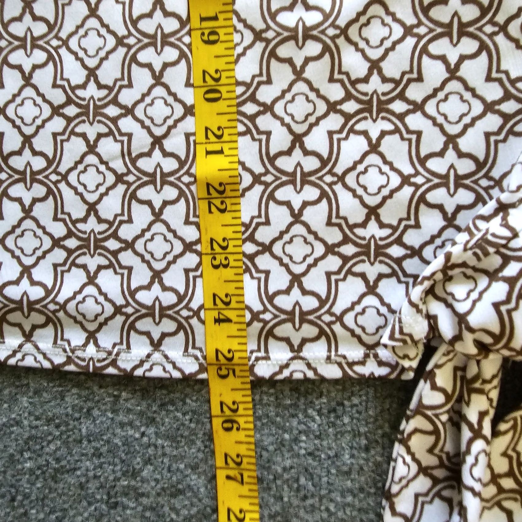 Vintage Chicos Easywear Top Shirt Womens XL White Geometric 3/4 Sleeve Stretch Casual Blouse Size XL / US 12-14 / IT 48-50 - 7 Thumbnail