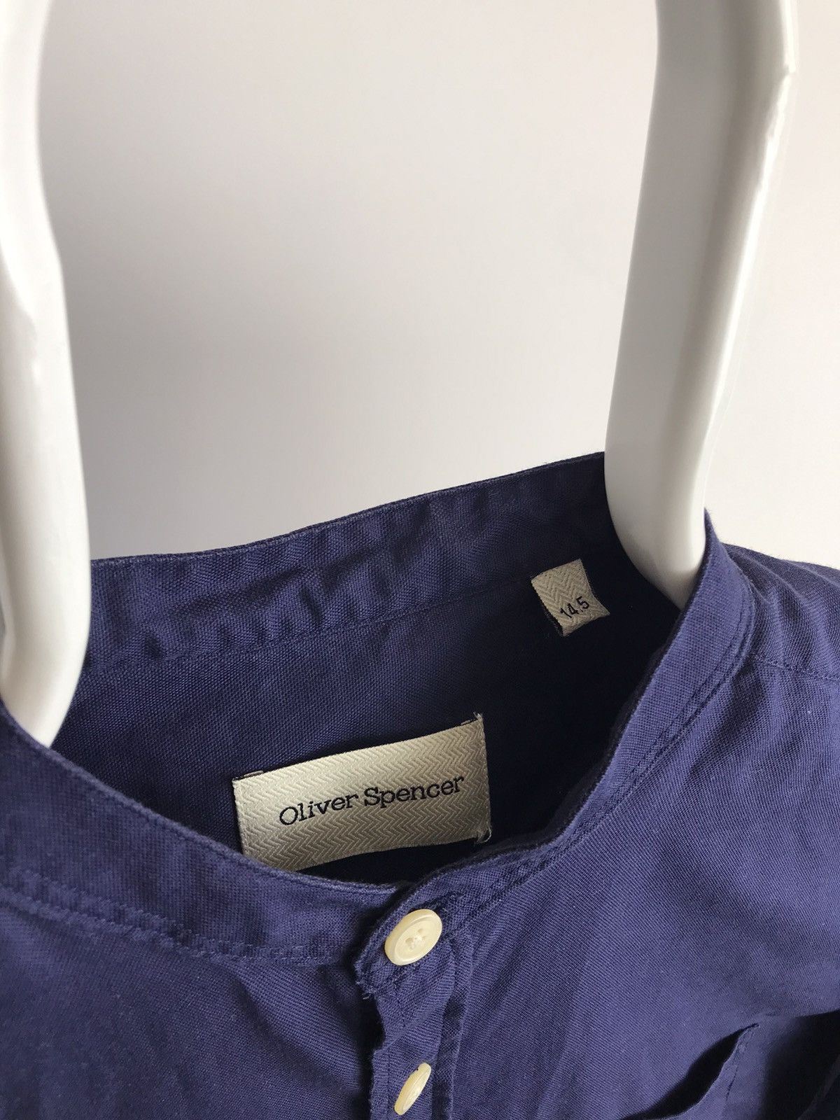 Oliver Spencer × Vintage Oliver Spencer Long Sleeve Shirt Size US S / EU 44-46 / 1 - 3 Thumbnail