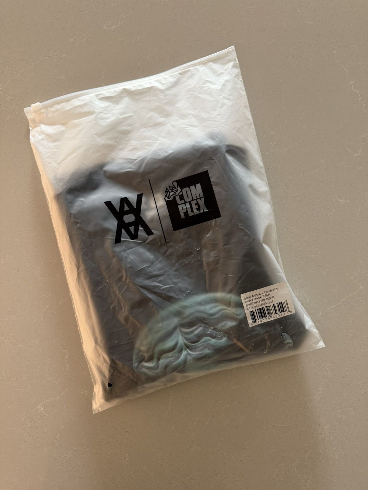 Daniel Arsham ComplexCon + Daniel Arsham Eroded Bronze T-Shirt Size US M / EU 48-50 / 2 - 6 Thumbnail