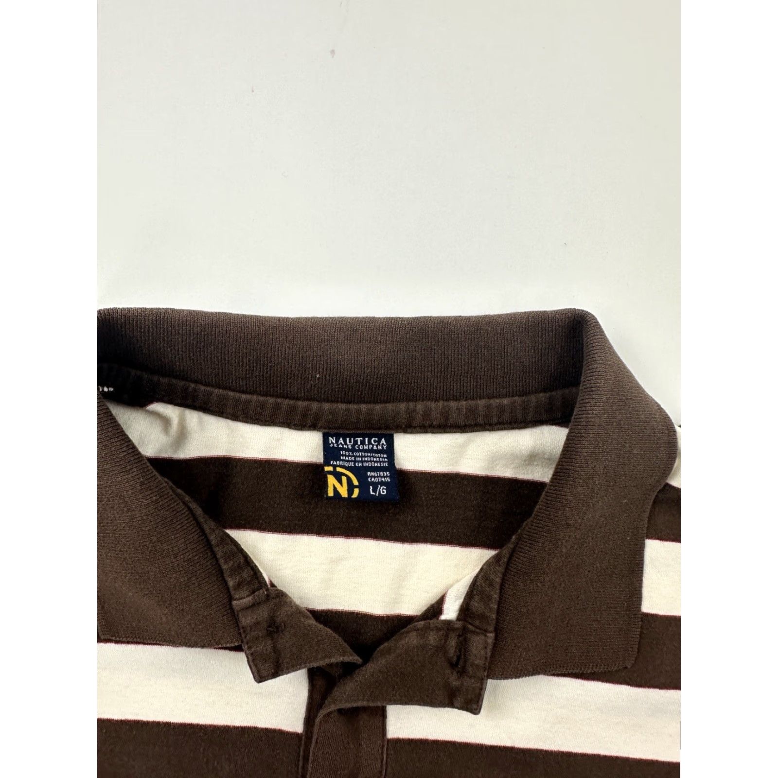 Nautica Nautica Polo Shirt Mens L Striped Short Sleeve Multicolor Logo 100% Cotton Knit Classic Fit Short Sleeve Polo Mens Boy? Size US L / EU 52-54 / 3 - 3 Thumbnail