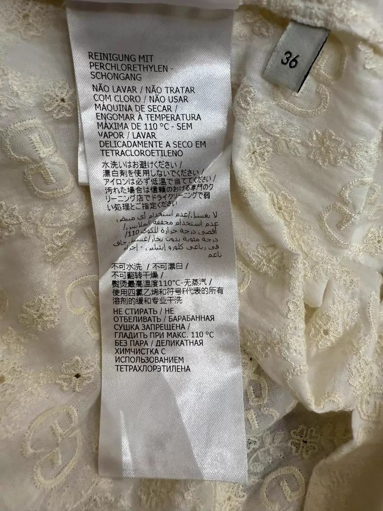 Gucci Gucci Beige full logo embroidery long-sleeved dress Size XS / US 0-2 / IT 36-38 - 5 Thumbnail