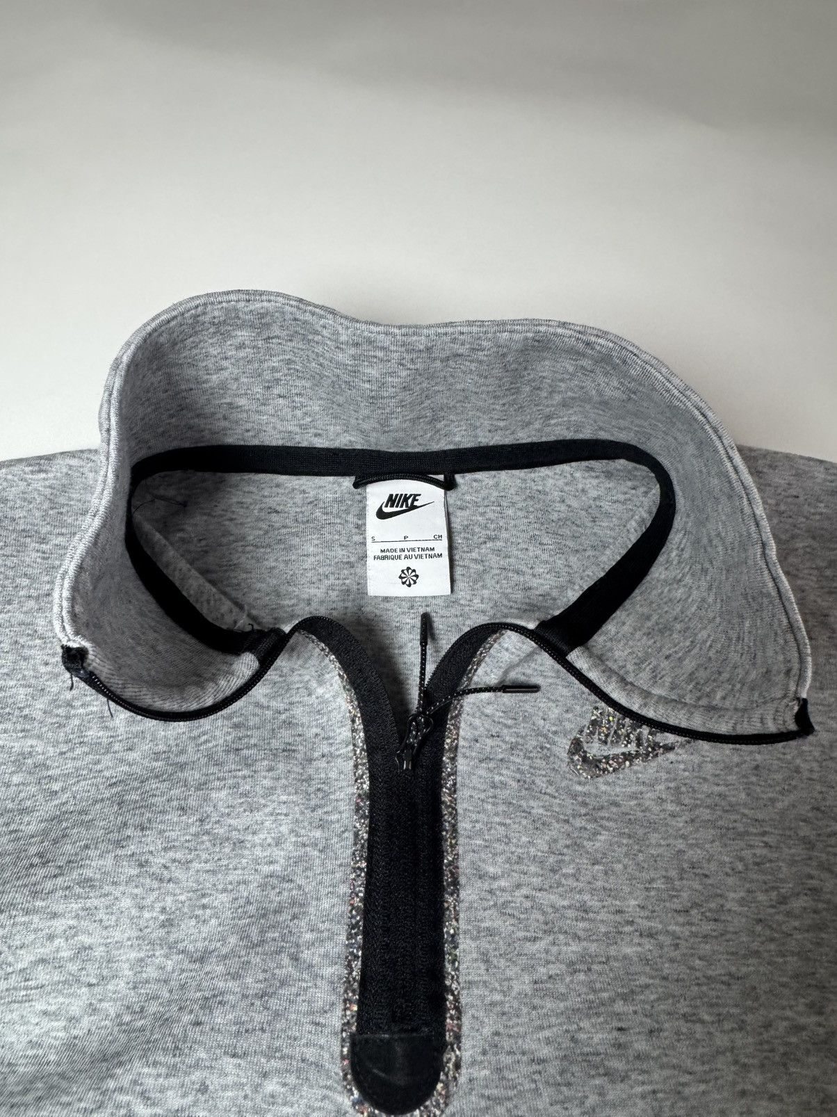 Nike × Vintage GREY NIKE QUARTER ZIP PULLOVER Size US S / EU 44-46 / 1 - 2 Thumbnail