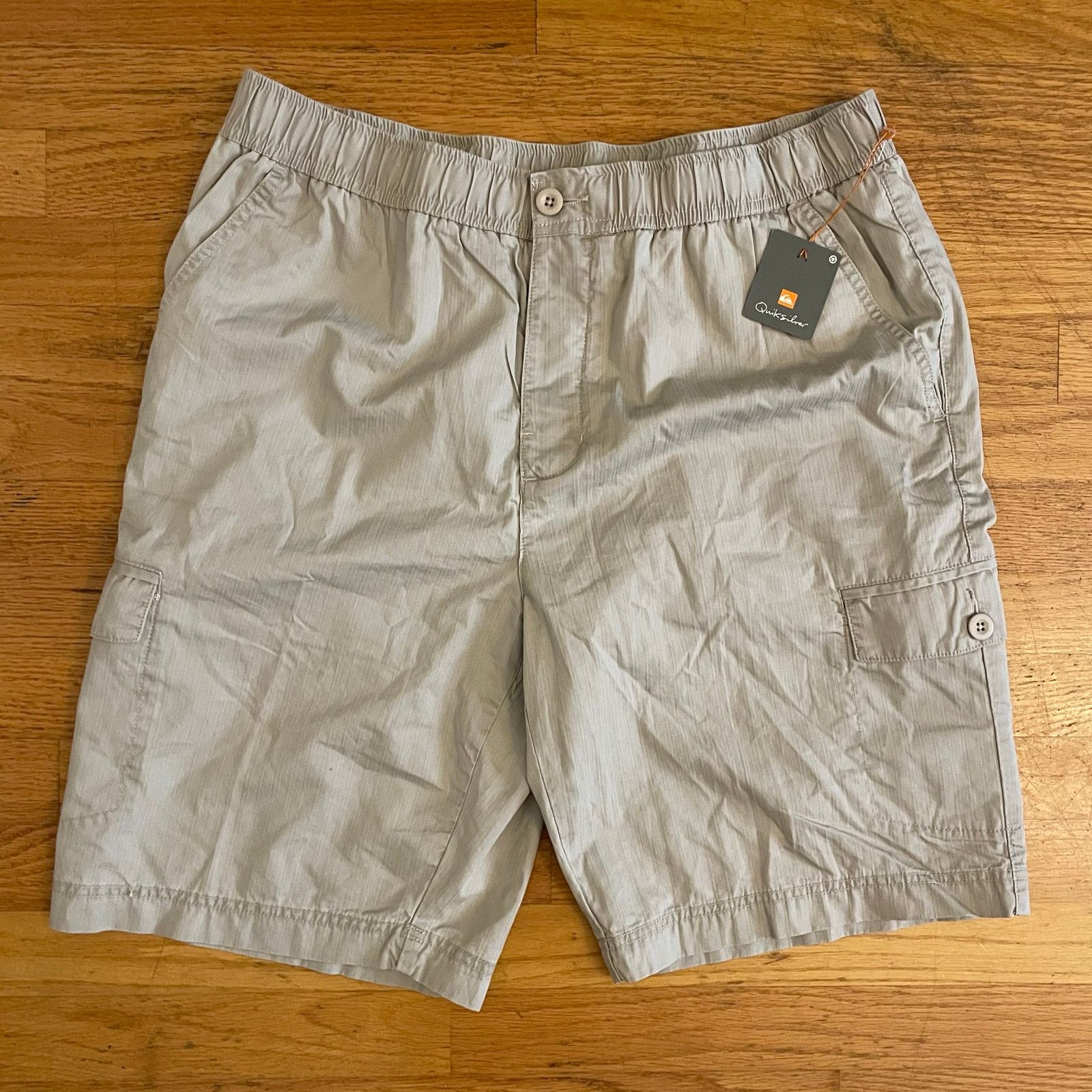 Quiksilver Deadstock Y2K Quiksilver Cargo Shorts Khaki Tan Size L Size US 34 / EU 50 - 1 Thumbnail