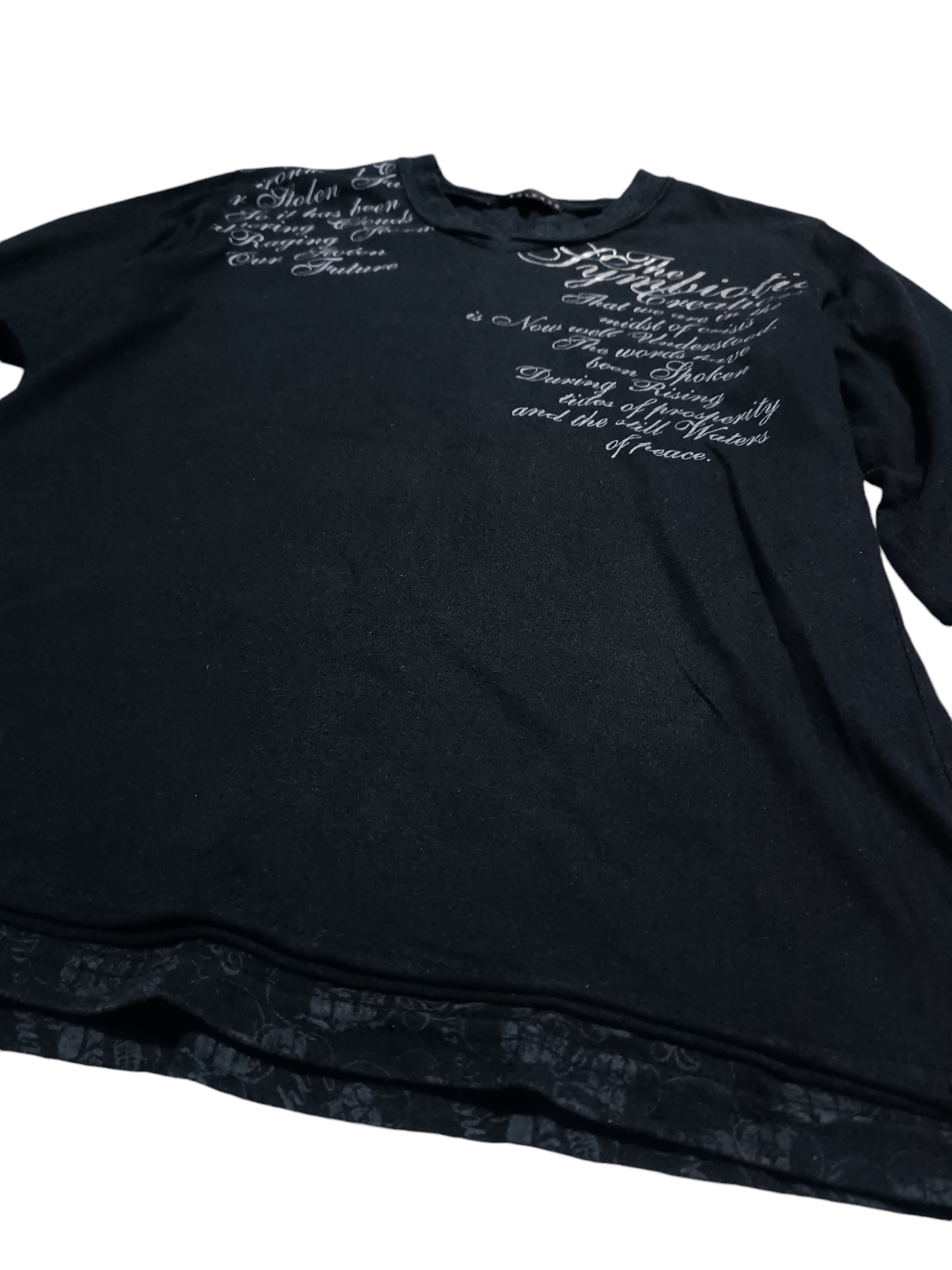 Japanese Brand Double Layer Poem T-shirt Size US M / EU 48-50 / 2 - 5 Thumbnail