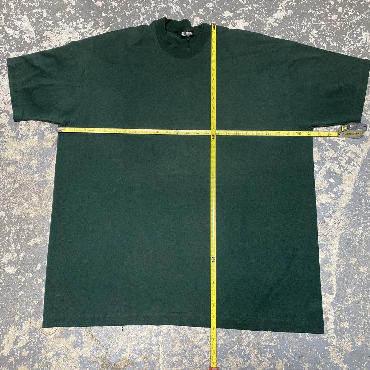 Unsound Rags × Vintage Vintage Green Fruit Of The Loom Faded 90s USA Tshirt Size US XXL / EU 58 / 5 - 6 Thumbnail