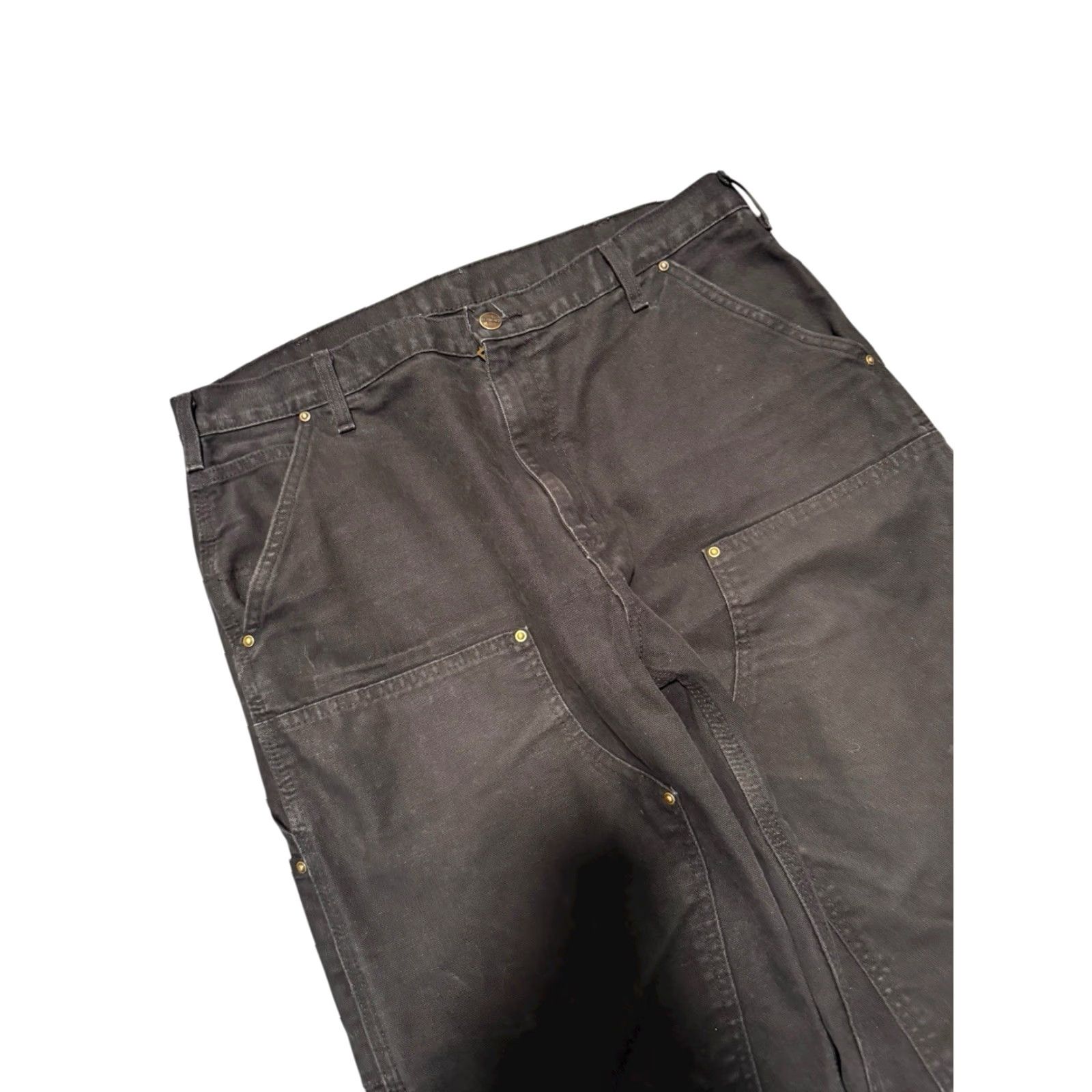Carhartt Carhartt Pants Men 36x30 Black Double Knee Carpenter Cargo B136 BLK Loose Fit Size US 36 / EU 52 - 3 Thumbnail