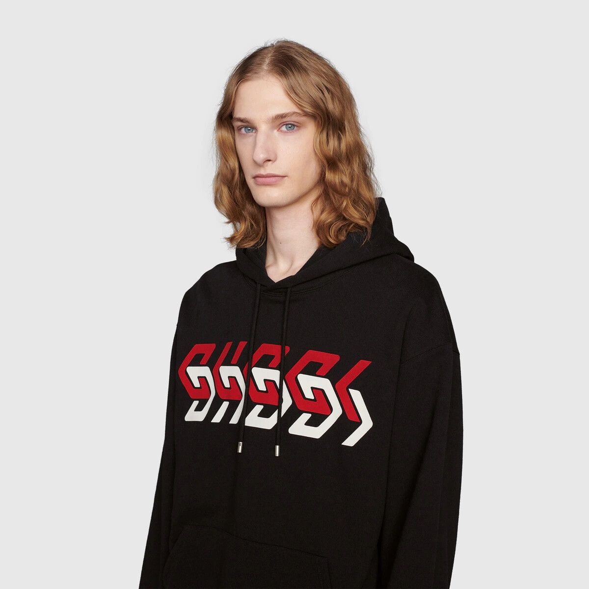 Gucci o1s1wg110225 Jersey Sweatshirt Gucci Mirror Print in Black Size US XXL / EU 58 / 5 - 4 Thumbnail