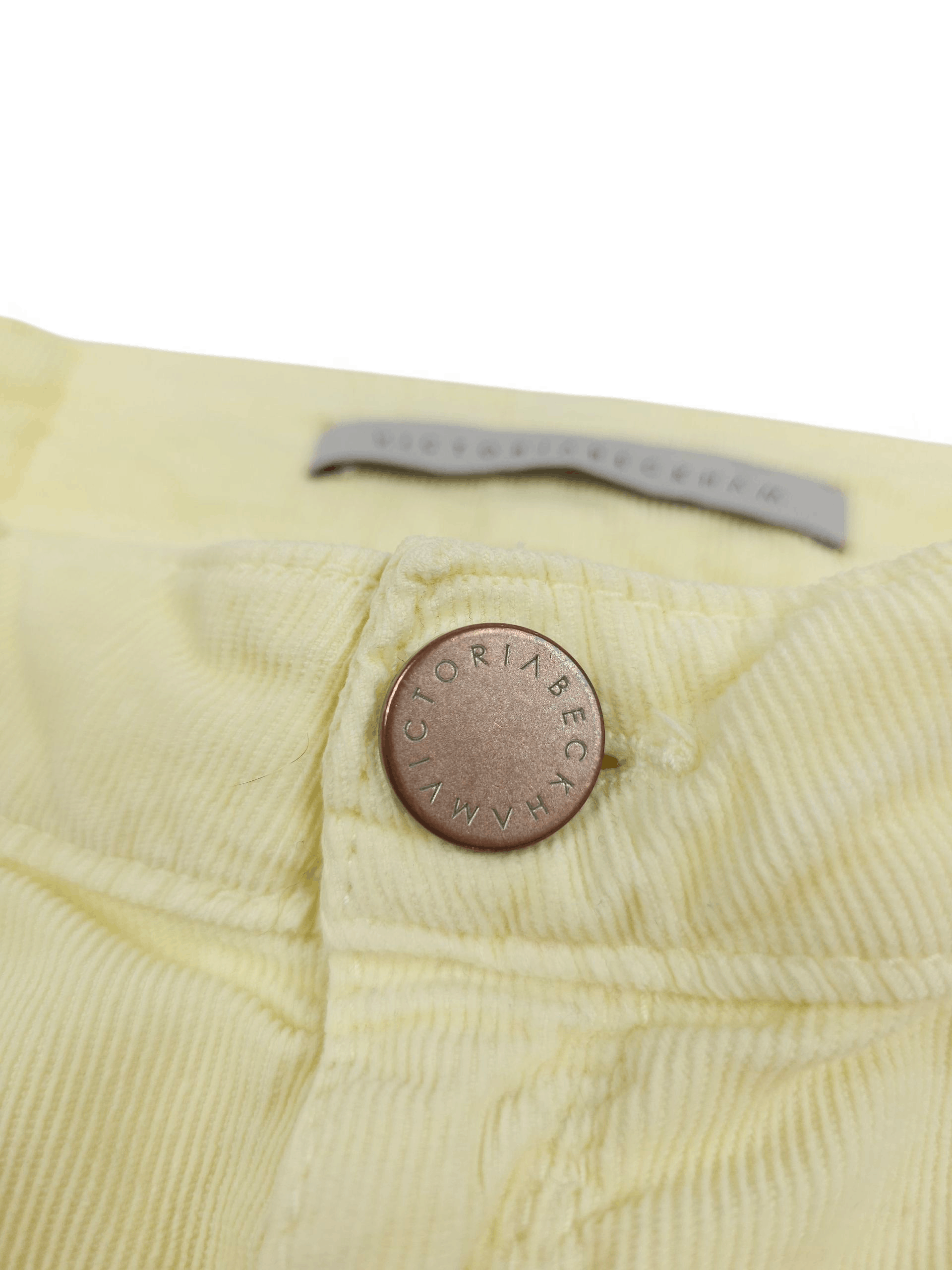 Hysteric Glamour 💎 Victoria Beckham Corduroy Cream Skinny Pants Trousers Size 27" / US 4 / IT 40 - 5 Thumbnail