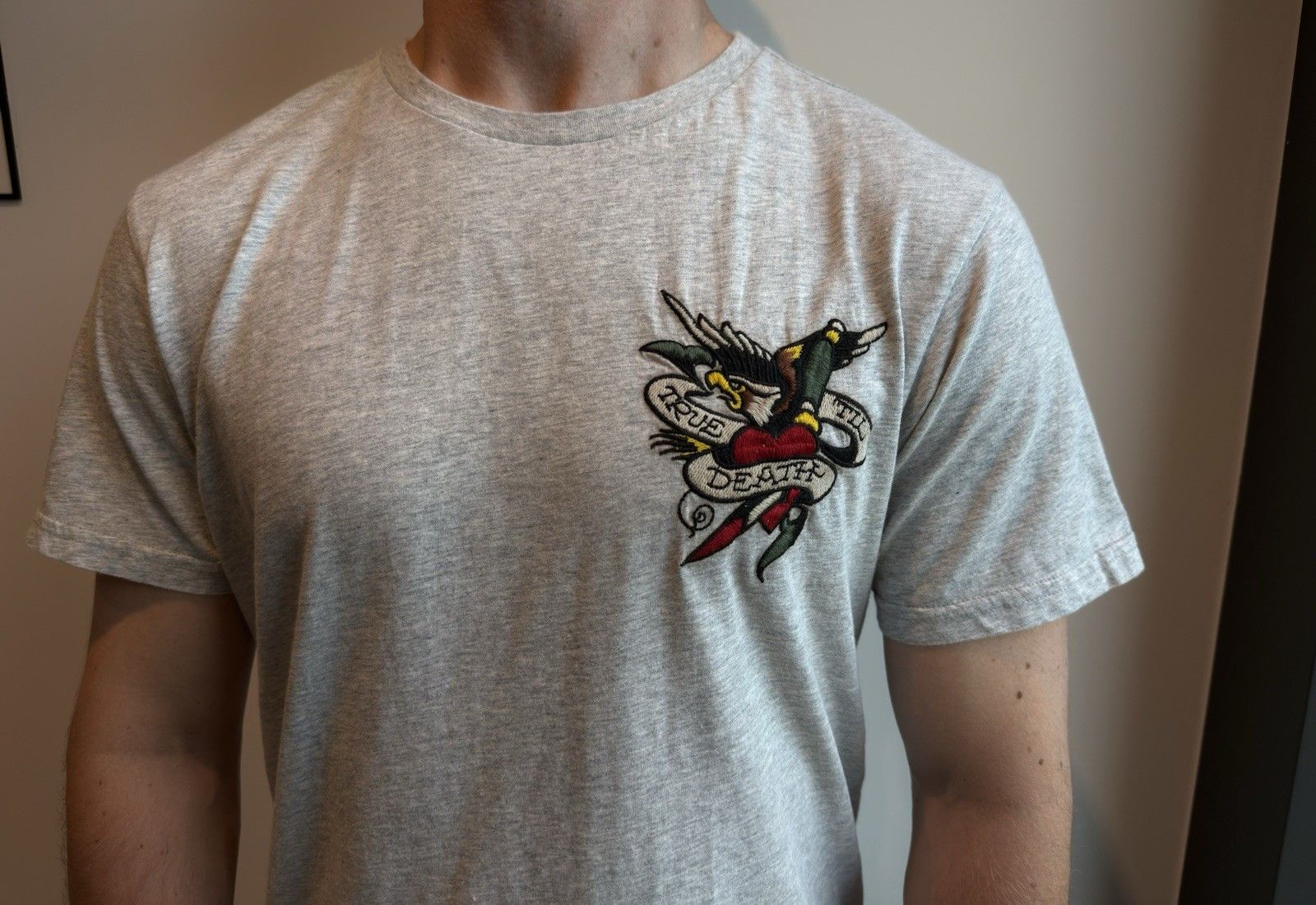 Ed Hardy Ed Hardy by Christian Audigler Mens T-Shirt Tee Emroidered Size US L / EU 52-54 / 3 - 2 Thumbnail