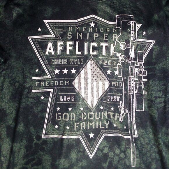 Affliction Affliction Chris Kyle American Sniper USA Freedom T-Shirt Size US XL / EU 56 / 4 - 1 Thumbnail