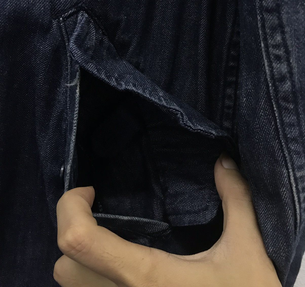 Japanese Brand × Vintage Vintage Back Number Est 1980 Long Denim Jacket HOODIE Size US M / EU 48-50 / 2 - 7 Thumbnail