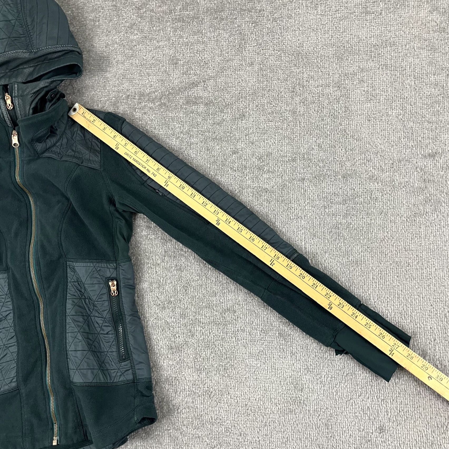 Lululemon Lululemon Fleecy Keen Jacket Womens Size 2 Green Quilted Fleece Hooded Utility Jacket Size XS / US 0-2 / IT 36-38 - 7 Thumbnail