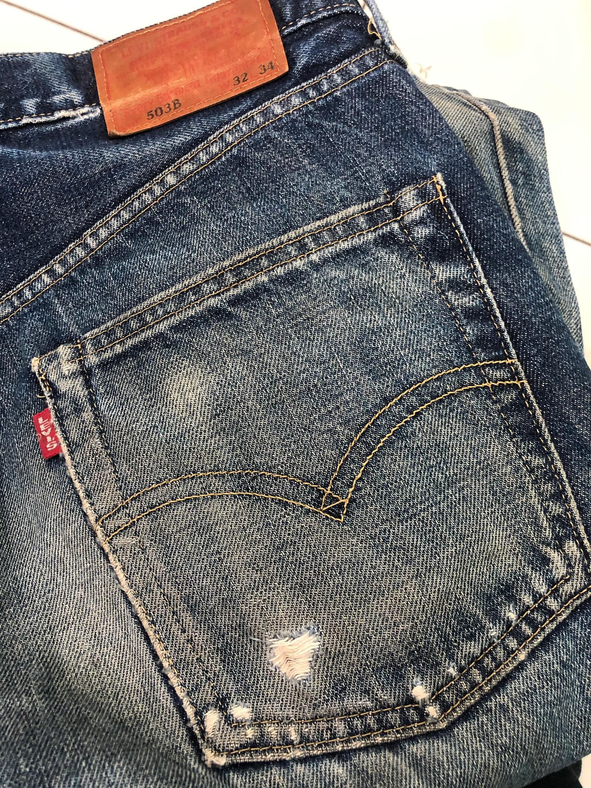 4GSELLER × Levi's Levi's 503 Selvedge denim 5 button distress made in Japan Size US 32 / EU 48 - 12 Thumbnail