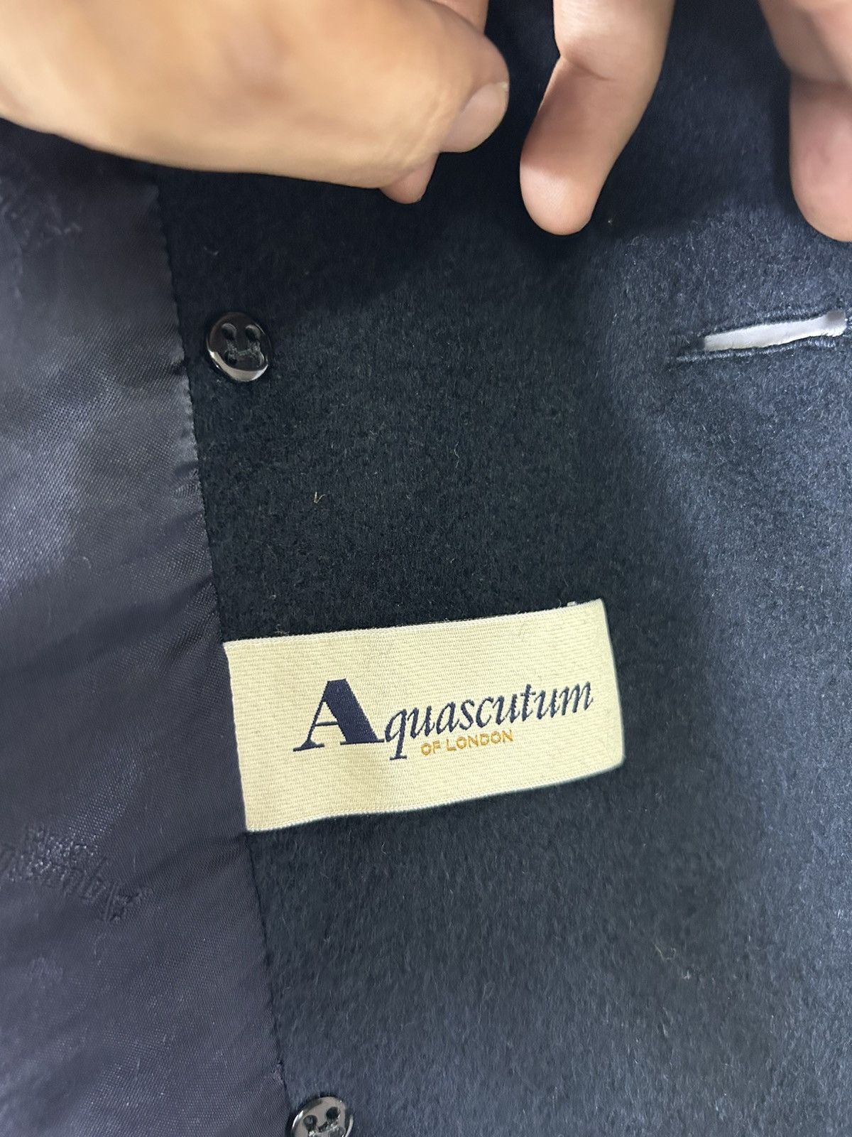 Aquascutum ⚡️Vintage Aquascutum London Wool Double Breast Coat Jacket Size US S / EU 44-46 / 1 - 11 Thumbnail
