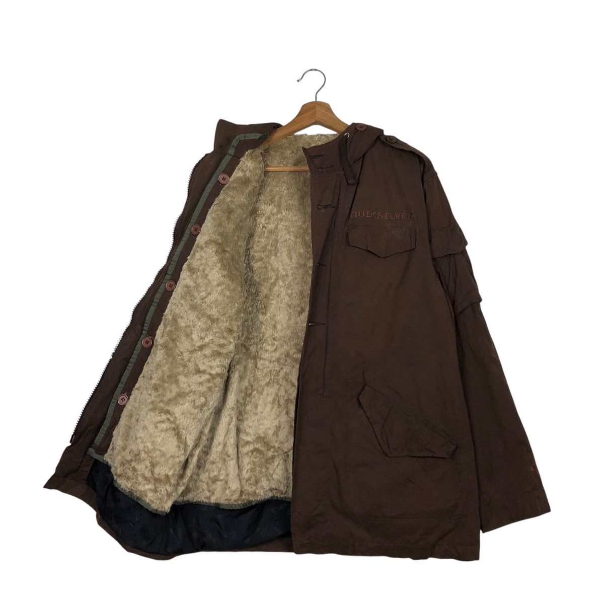 Japanese Brand × Quiksilver × Vintage 📌Vintage Chore Jacket Quicksilver Mink Blanket Bondage Size US M / EU 48-50 / 2 - 13 Thumbnail