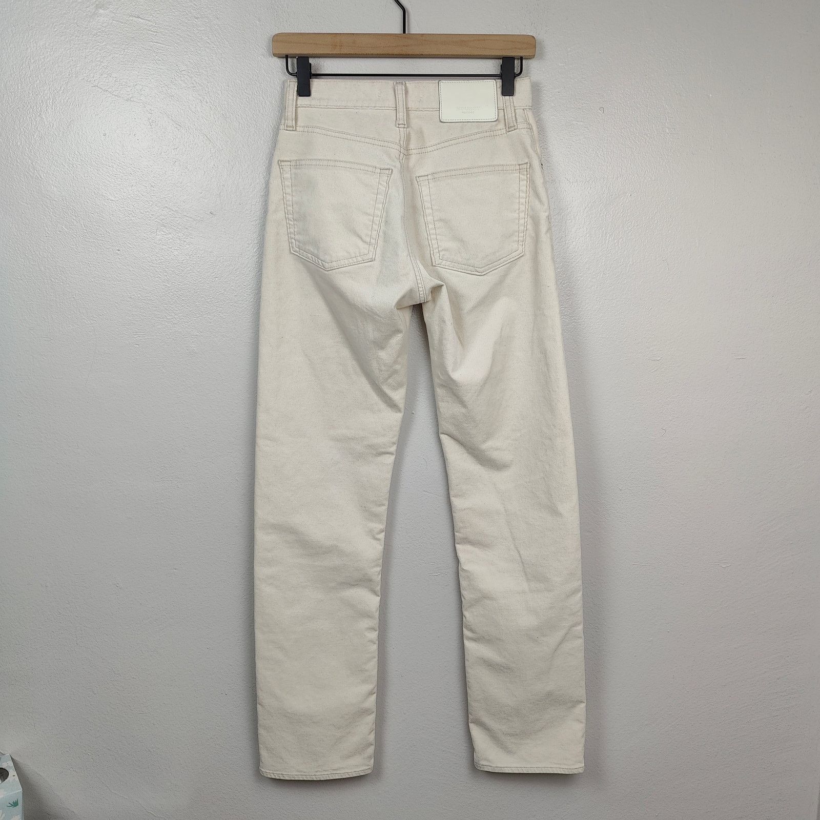 Other Moussy Vintage Corduroy Pants Womens 24 Cream Straight Leg Size 24" / US 00 / IT 34 - 5 Thumbnail