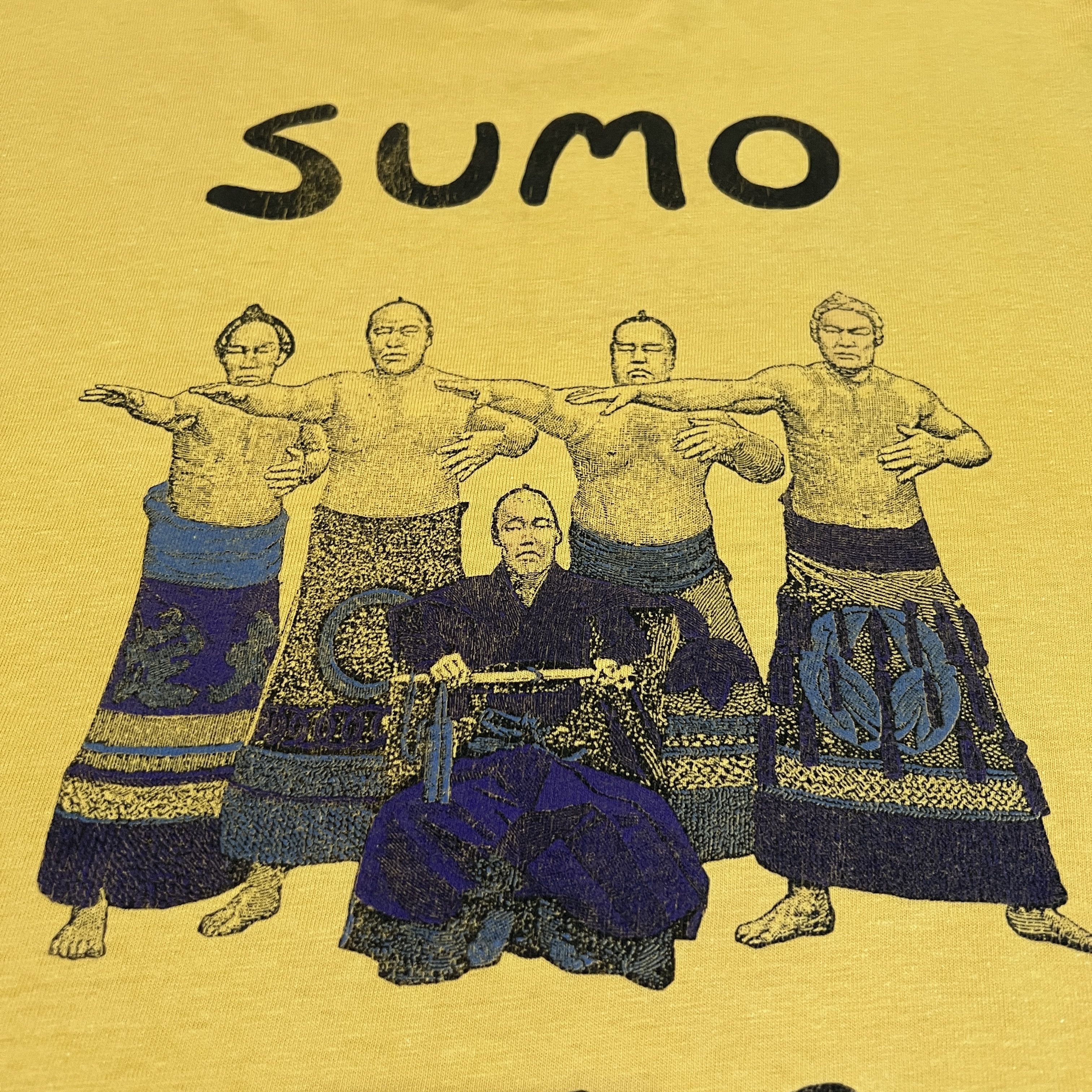 Designer × Michael Stars × Vintage Vintage 90s Michael Stars Sumo the wrestlers Tee Size US L / EU 52-54 / 3 - 3 Thumbnail