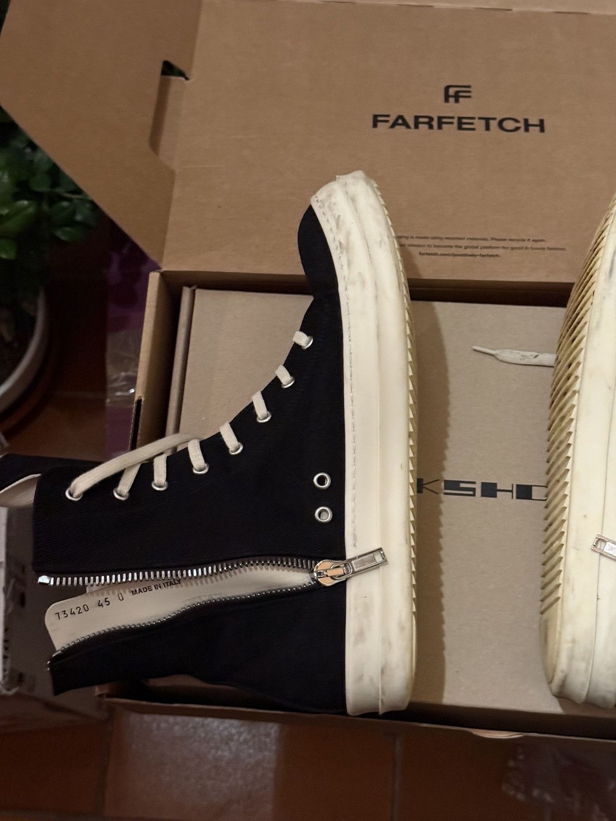 Rick Owens Drkshdw DRKSHDW Vegan Ramones Star Emboroidery Size US 12 / EU 45 - 10 Thumbnail