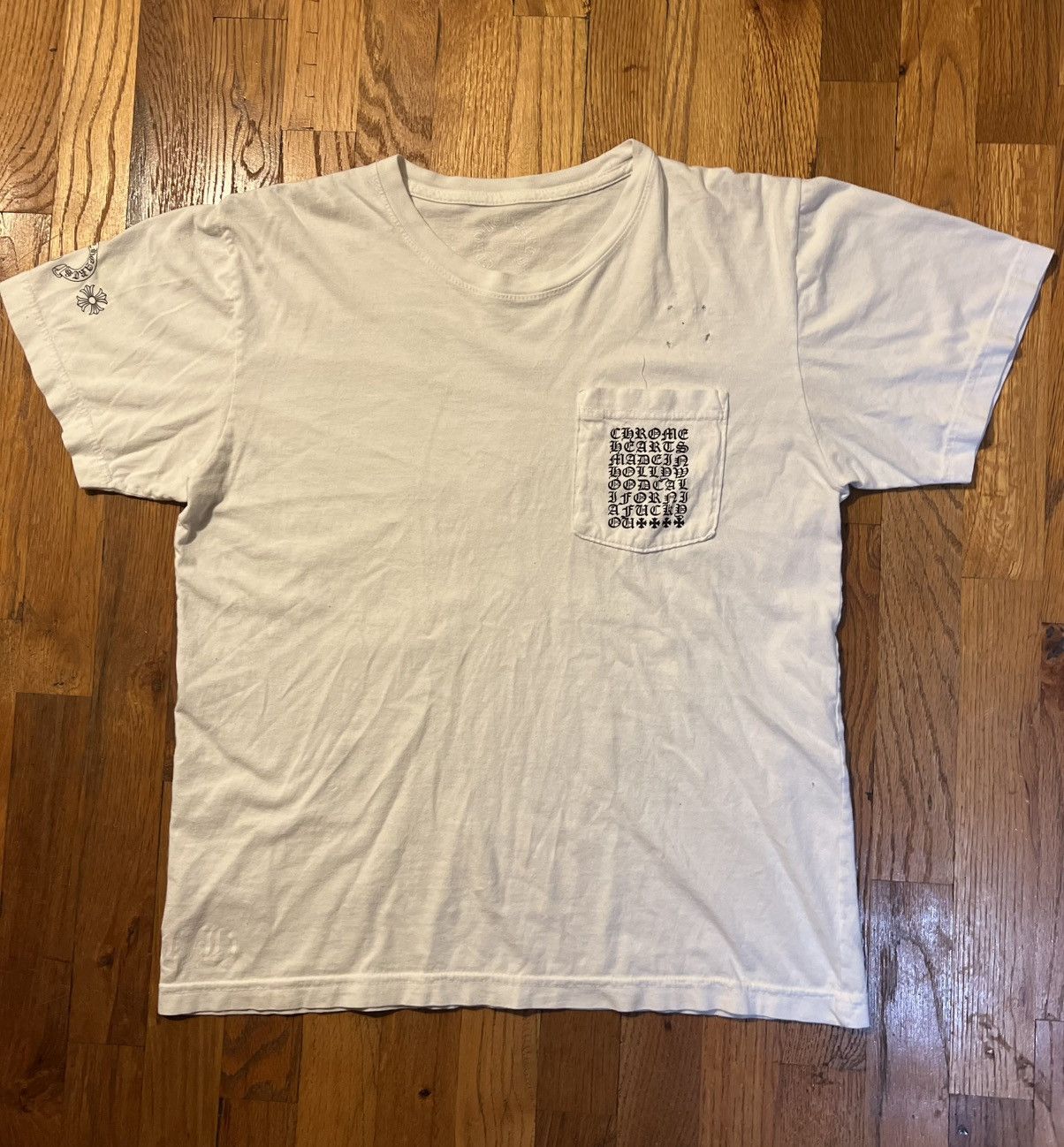 Chrome Hearts Chrome Hearts Multi Logo PocketTee Size US M / EU 48-50 / 2 - 2 Thumbnail