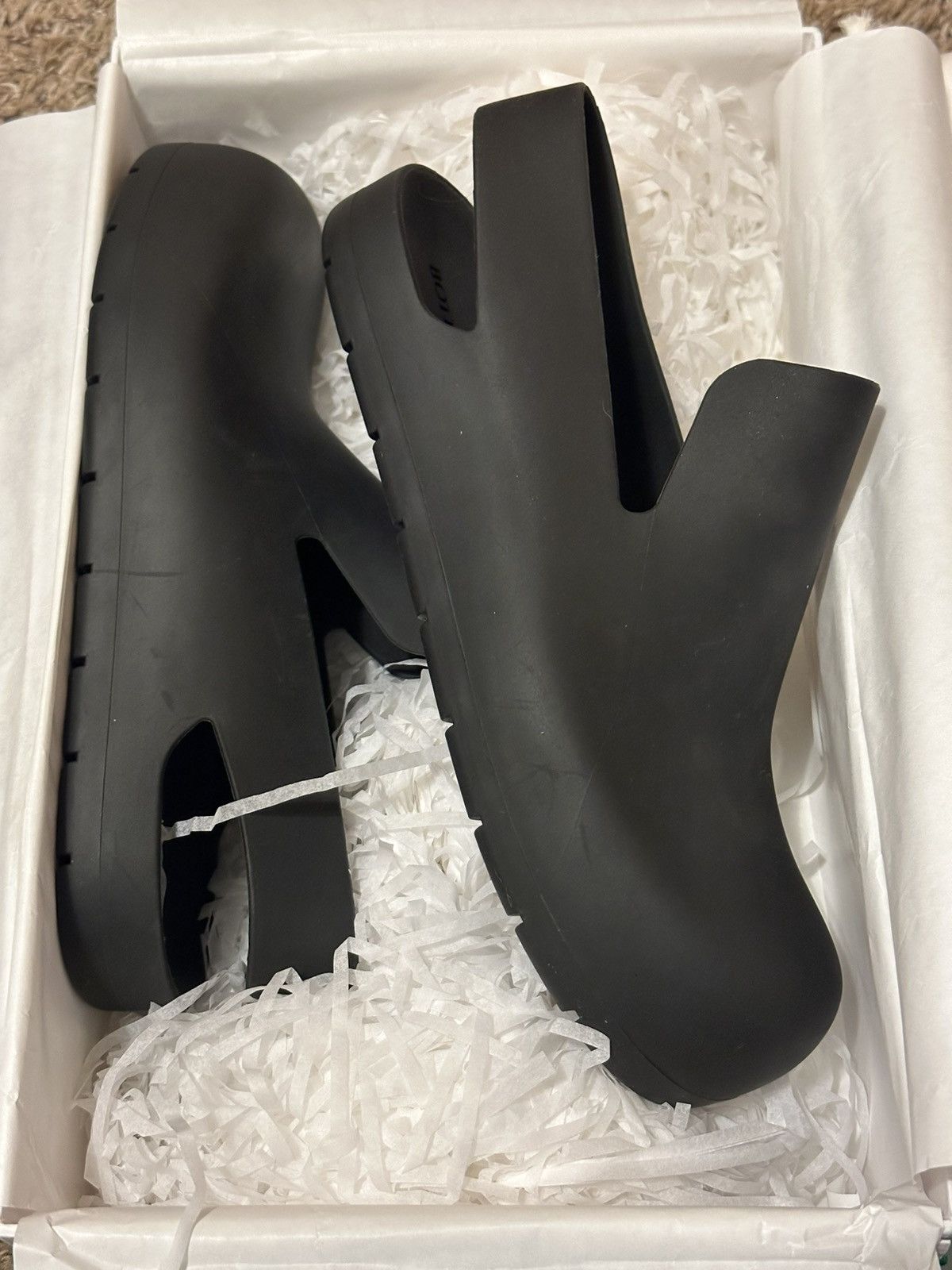 Bottega Veneta BOTTEGA VENETA Black Puddle Sandal Loafers Size US 7 / EU 40 - 19 Thumbnail
