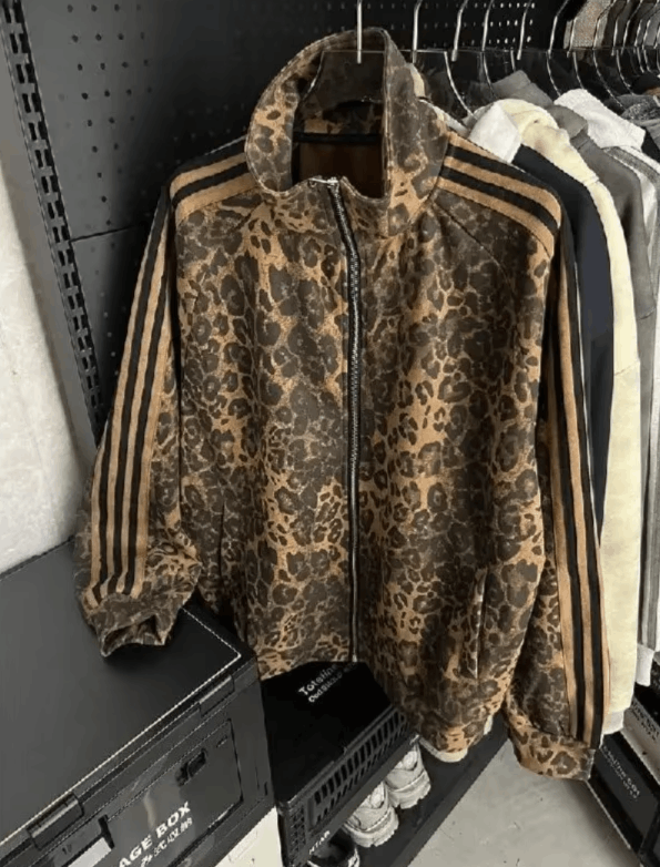 Japanese Brand Leopard print cardigan zipper Size US M / EU 48-50 / 2 - 1 Thumbnail