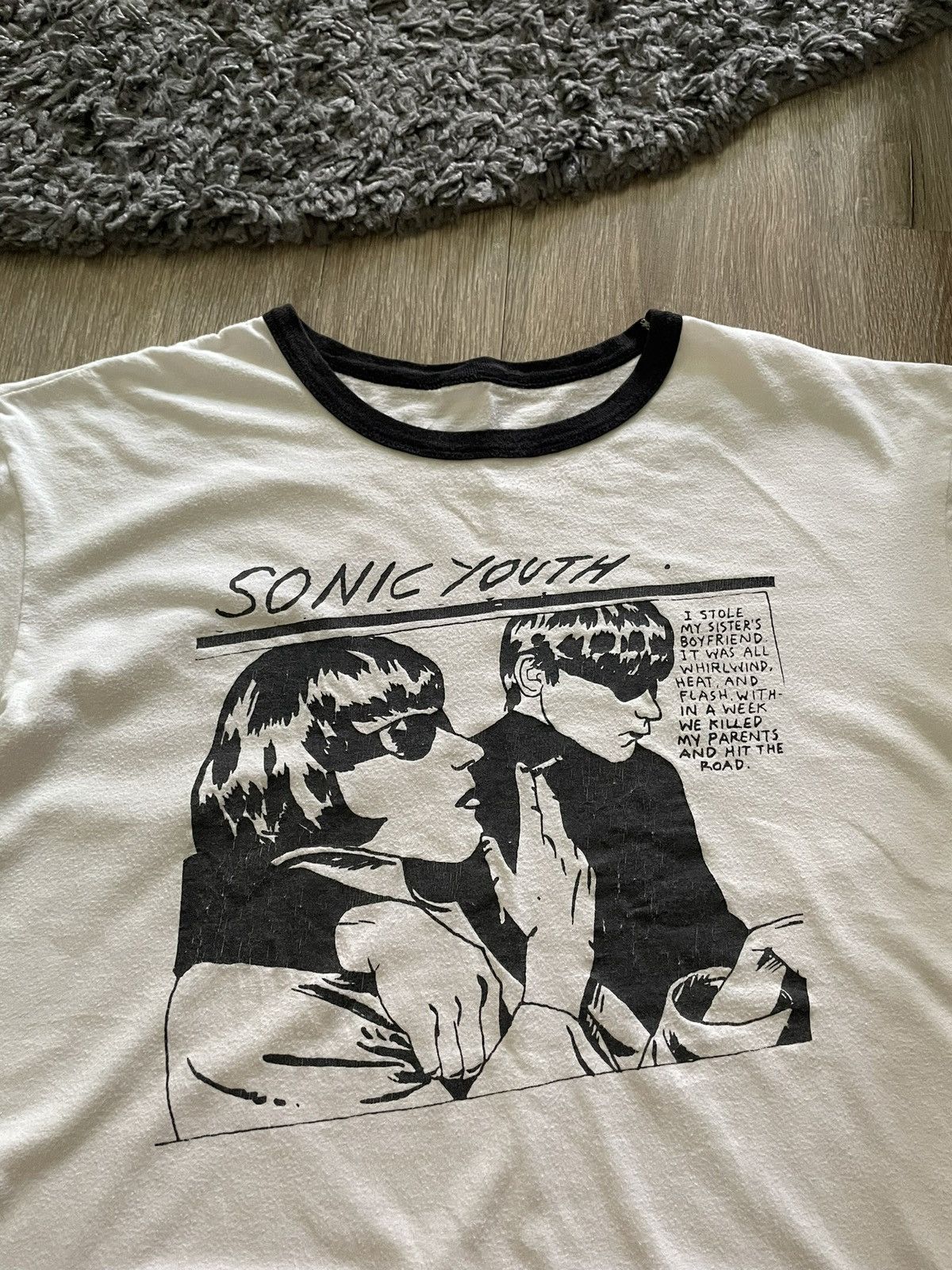 Band Tees Vintage Sonic Youth Goo Album Band Rock Boxy Fit T Shirt Size US L / EU 52-54 / 3 - 4 Thumbnail