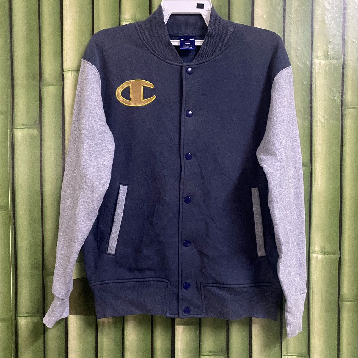 Champion x Varsity Jacket x Embroidery Logo x Vintage