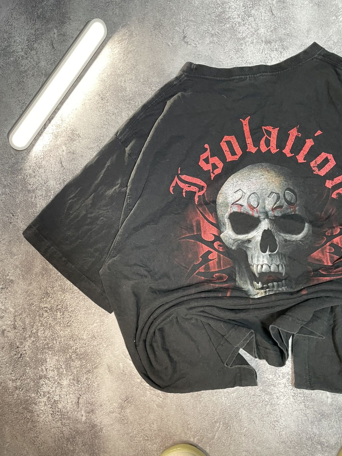 Vintage Vintage Spiral Wild T Shirt Tee Skull Big Logo Baggy 90s Size US XXL / EU 58 / 5 - 11 Thumbnail