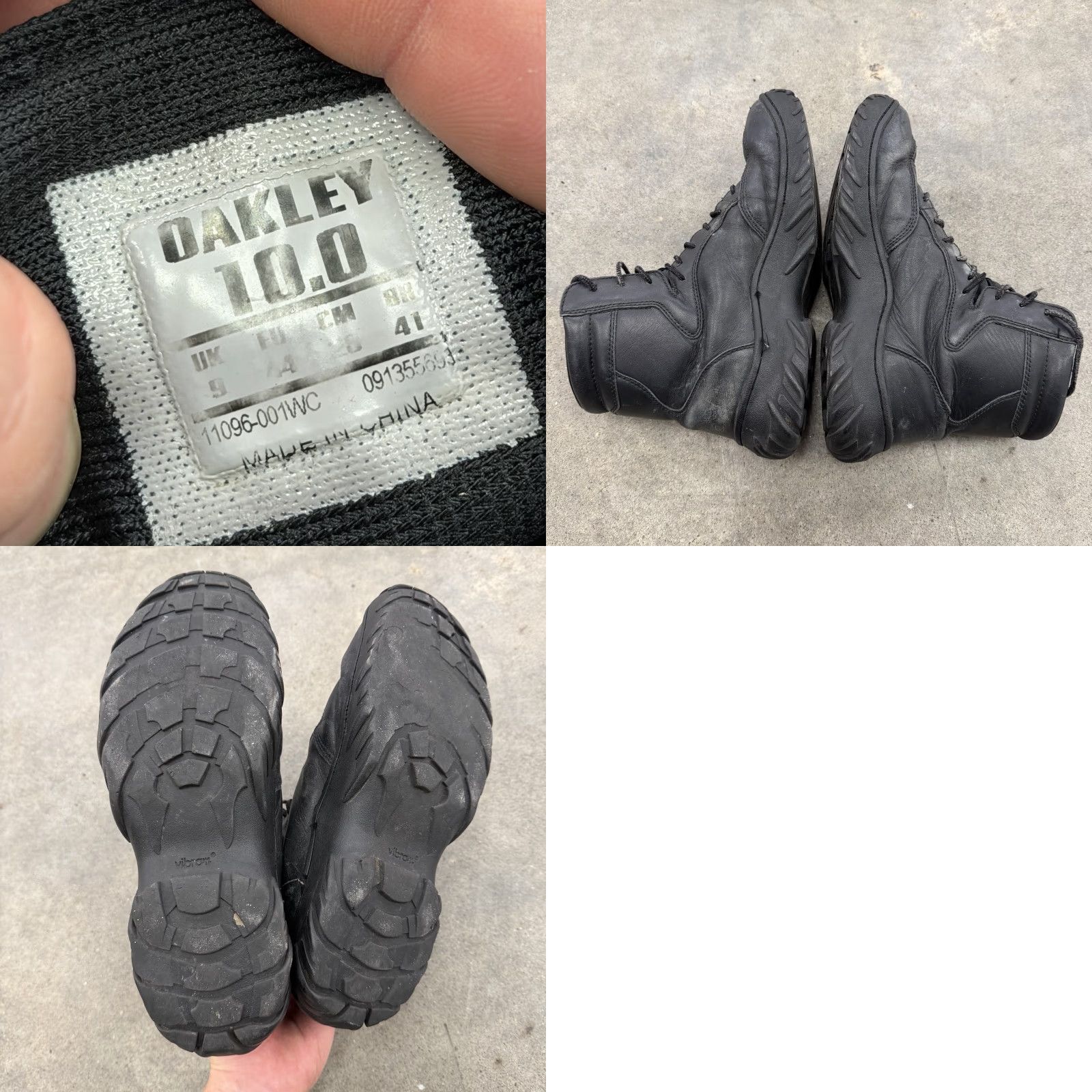 Oakley VINTAGE OAKLEY Assault Tactical Boots Field Combat Black Men Size 10 Boots Mens Black Oakley Field SI Assault - Distressed Combat Tactical Shoes Size US 9 / EU 42 - 8 Thumbnail