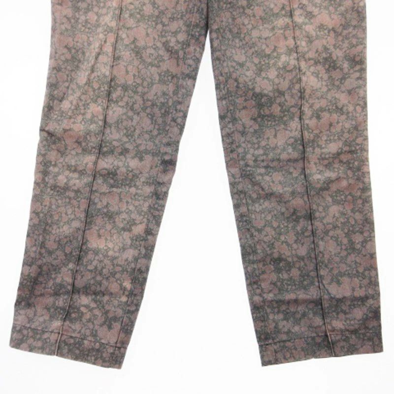 Comme des Garcons Homme Plus Cropped Pant Center Seam All-Over Print Cotton Blend Purple Size US 31 - 3 Thumbnail