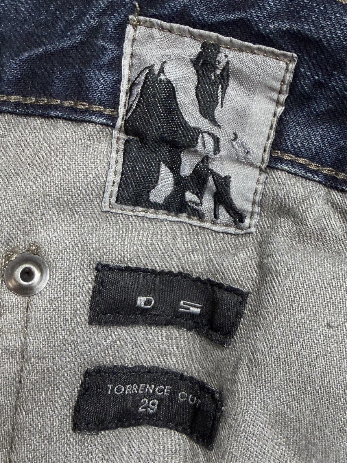 Rick Owens FW16 Rick Owens Hustler Blue Wash Torrence Cut Denim Jeans Size US 29 - 8 Thumbnail