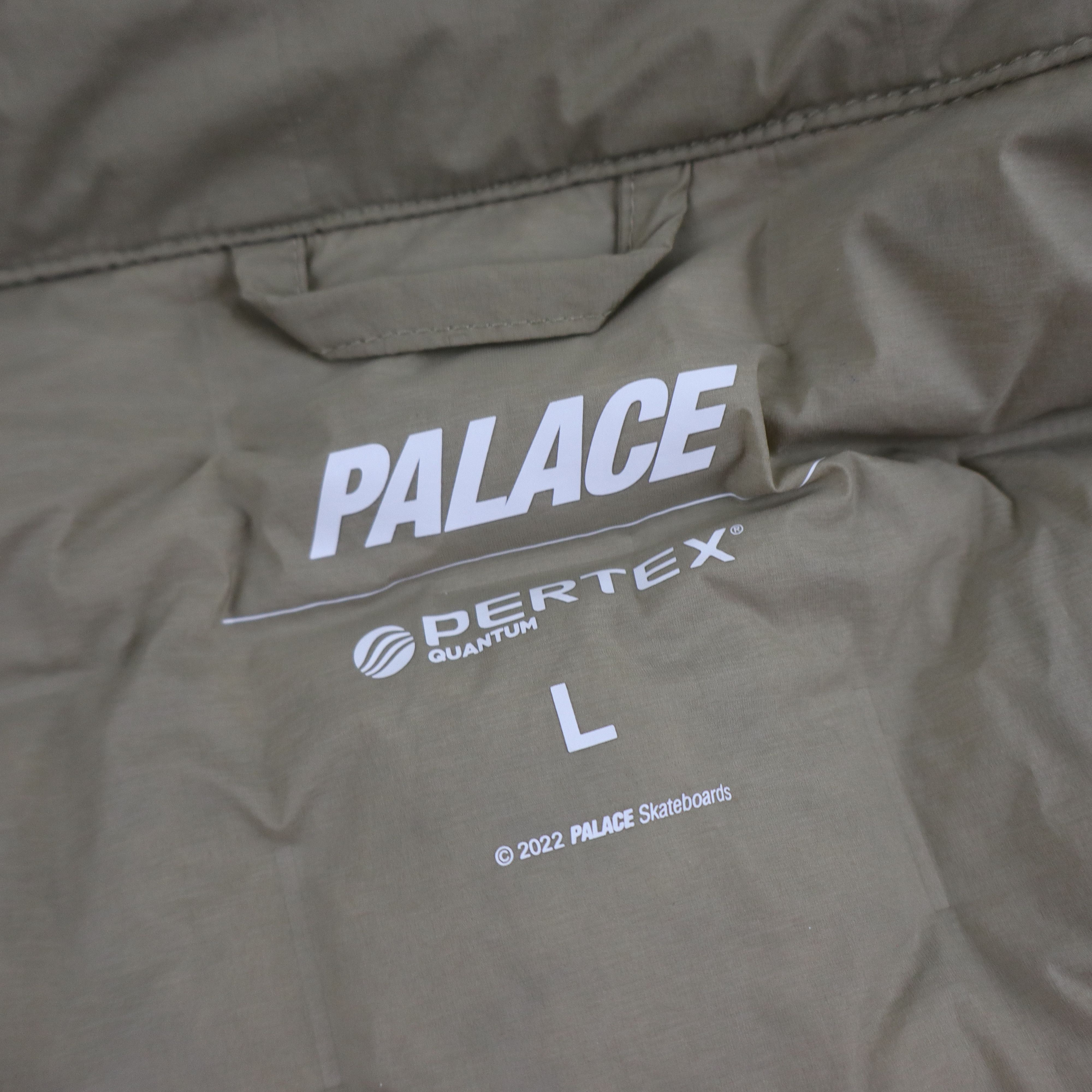 Palace × Supreme Palace Pertex Work Down Puffer Coat Jacket Mens Large Tan Size US L / EU 52-54 / 3 - 10 Thumbnail