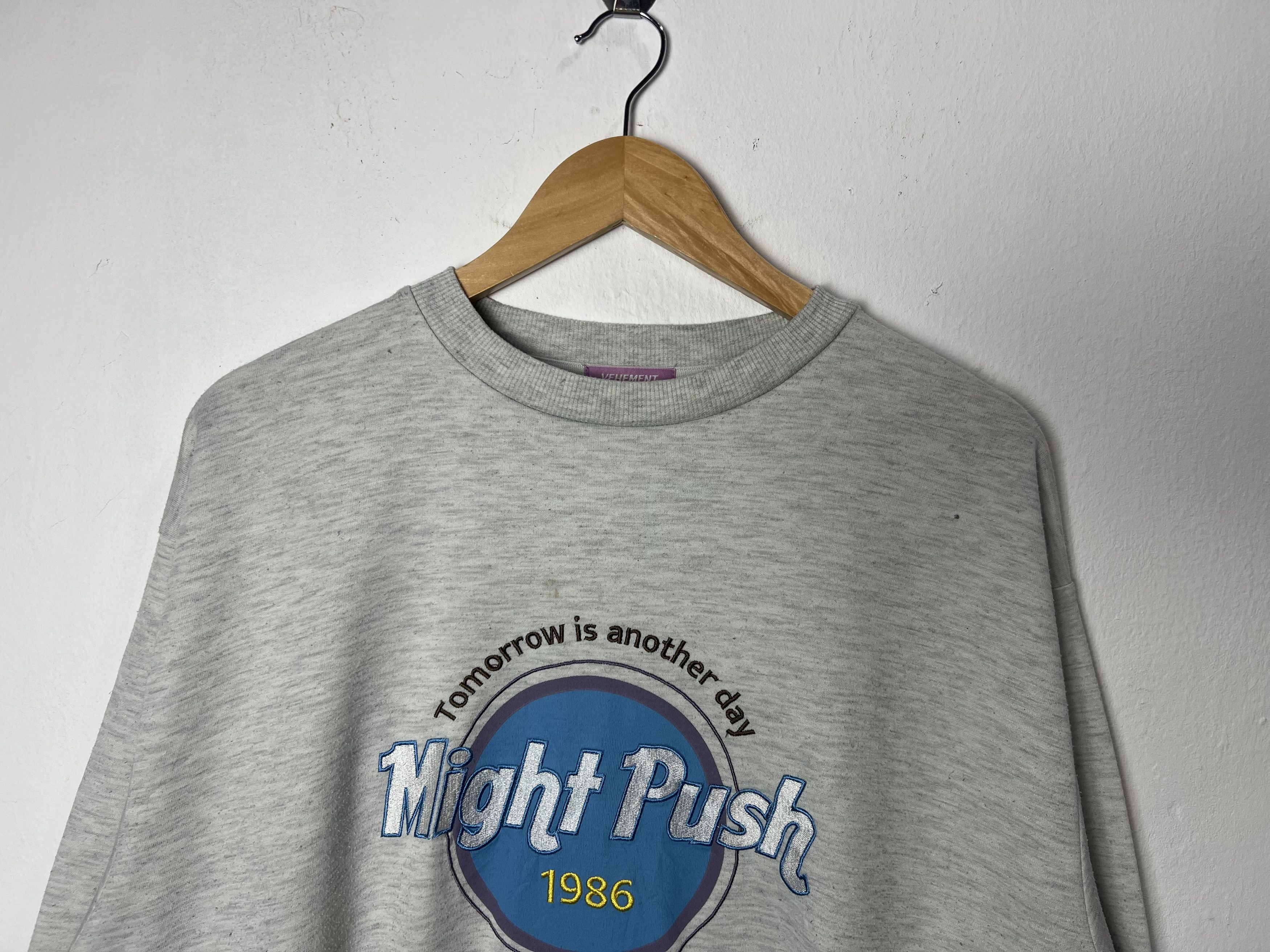 Japanese Brand Might Push Crewneck Oversized Vehement Sweatshirt Size US L / EU 52-54 / 3 - 3 Thumbnail