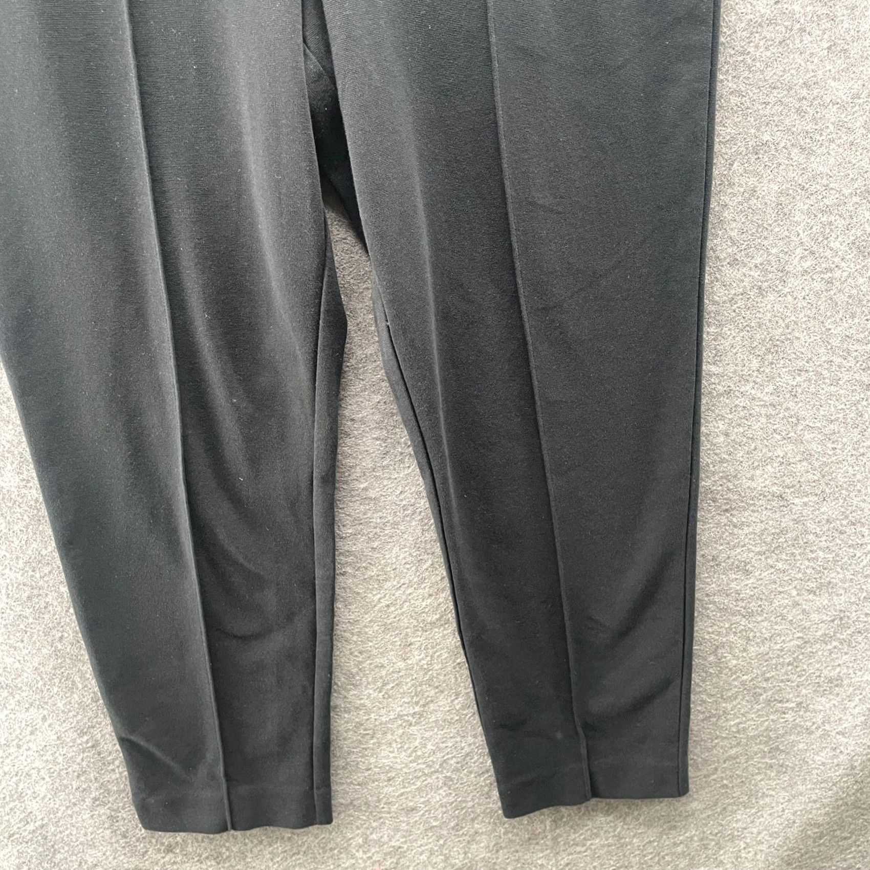 J.Crew J.Crew Pintuck Sweatpants Womens L Black High Rise Ponte Knit Slim Tapered Size 36" / US 14 / IT 50 - 4 Thumbnail