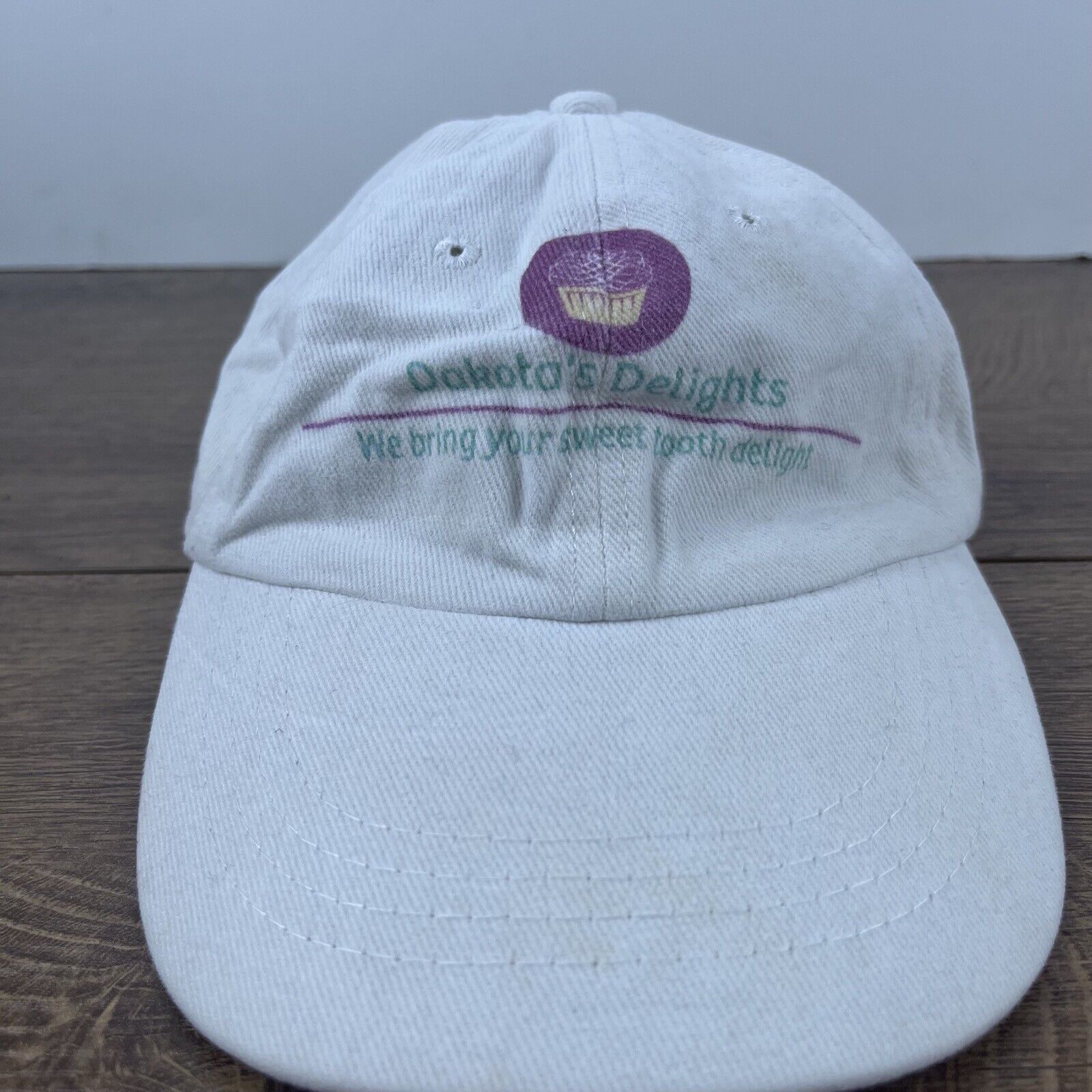Other Dakota's Delights Hat White Cap Hat Adjustable Hat White Adu Size ONE SIZE - 3 Thumbnail