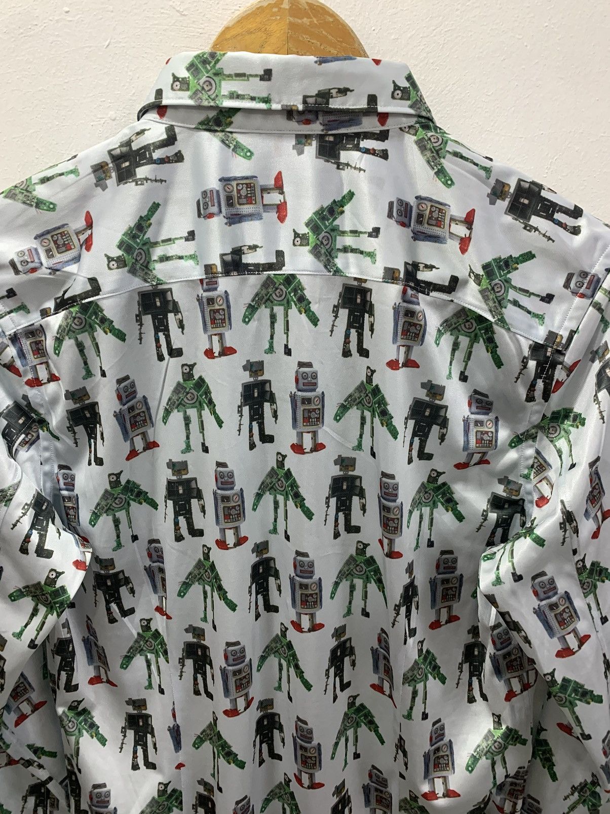 Comme des Garcons COMME des GARÇONS HOMME DEUX ROBOT AOP BUTTON-UP SHIRT Size US M / EU 48-50 / 2 - 7 Thumbnail