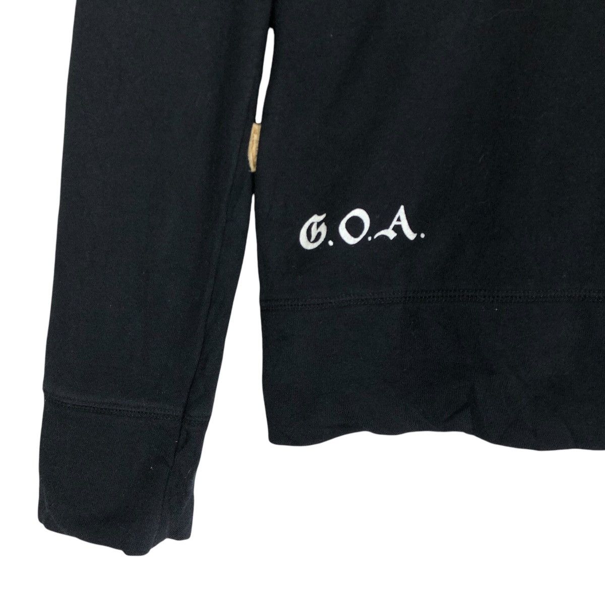 If Six Was Nine × Japanese Brand Vintage G.O.A Distressed Design Hooded Sweater Size XS / US 0-2 / IT 36-38 - 11 Thumbnail
