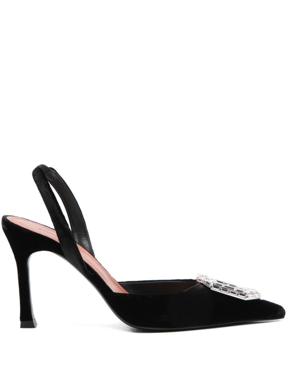 Amina Muaddi CAMELIA VELVET SLINGBACK PUMPS Size US 6.5 / IT 36.5 - 1 Thumbnail