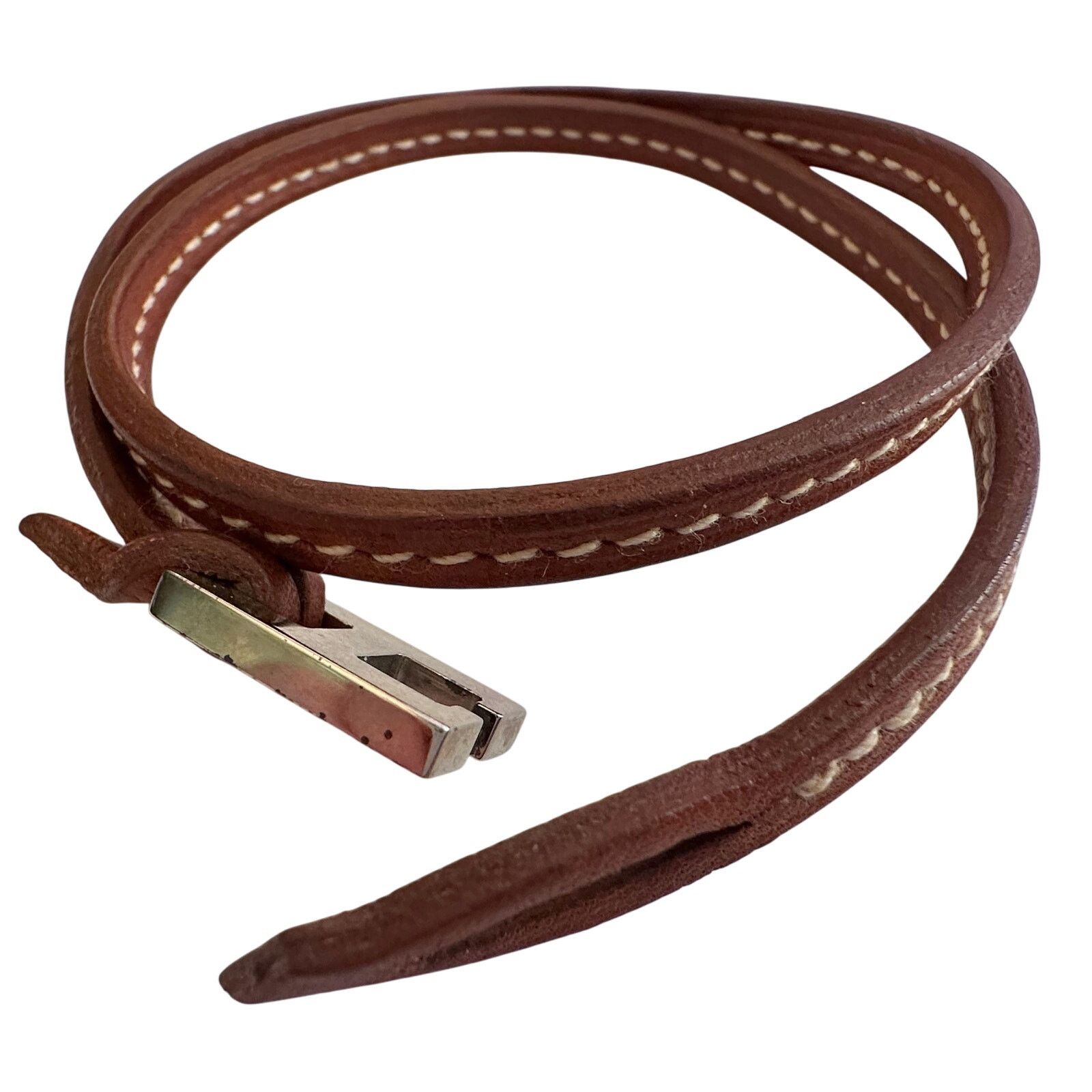 Hermes Hermes Tillet Leather Double Wrap Bracelet Size ONE SIZE - 3 Thumbnail