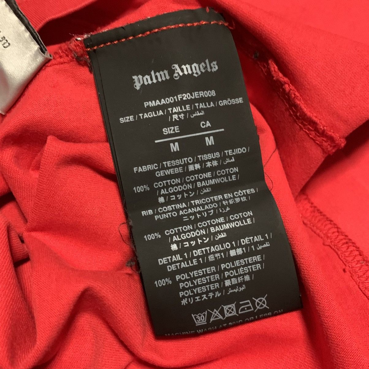 Palm Angels Palm Angels Medium Desert Logo Red Tee Size US M / EU 48-50 / 2 - 6 Thumbnail