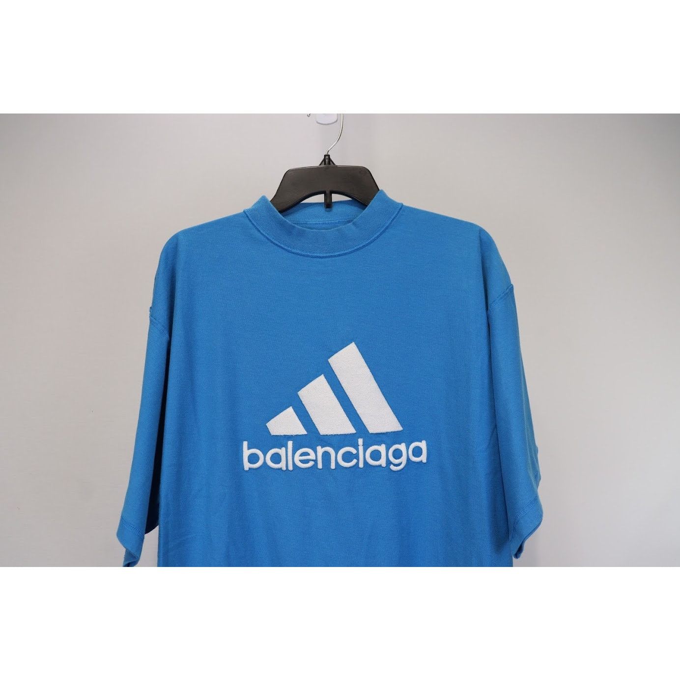 Adidas × Balenciaga o1rshd1 Oversize T-Shirt in Blue Size US M / EU 48-50 / 2 - 5 Thumbnail
