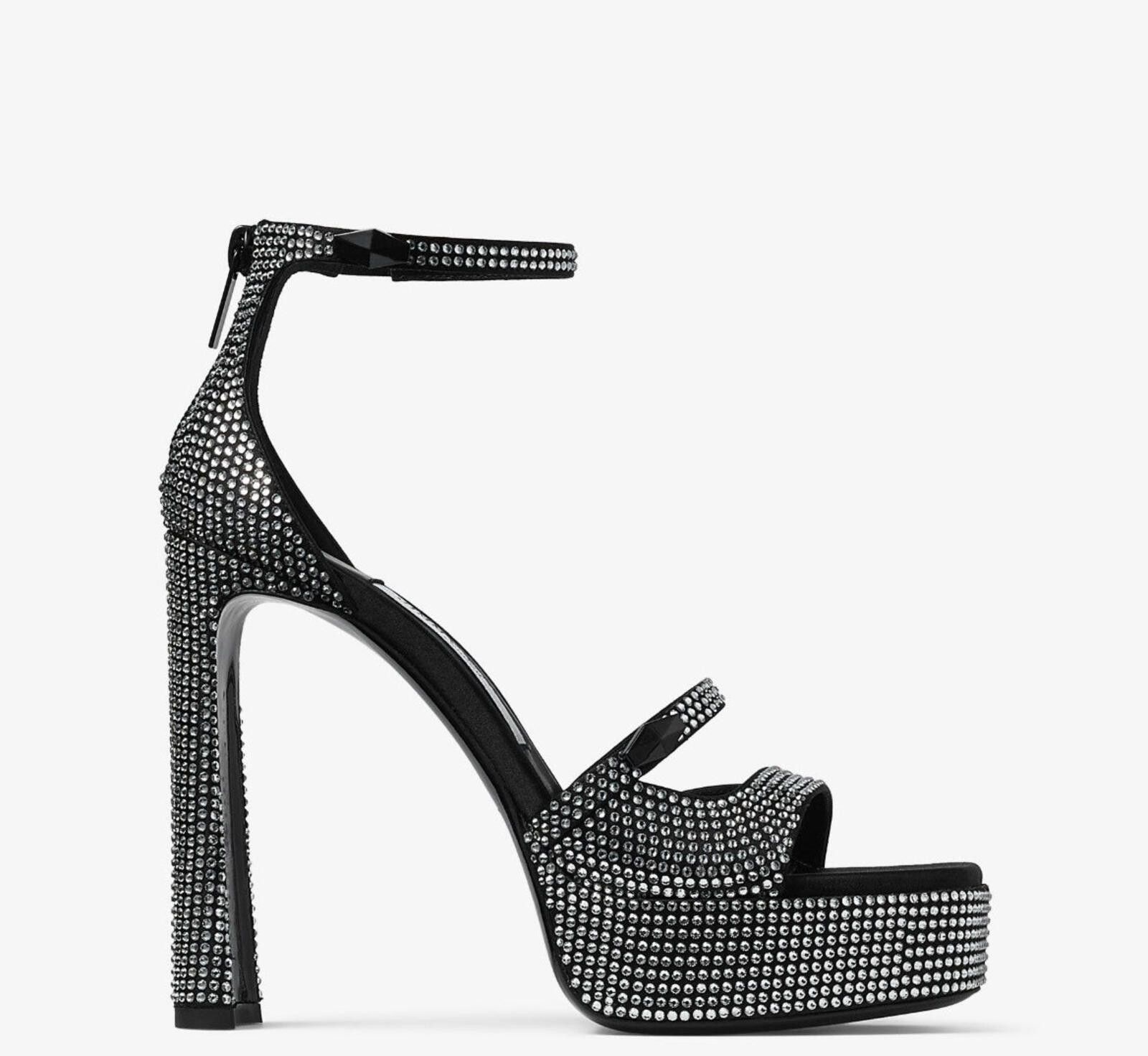 Jimmy Choo Jimmy Choo Clarissa Crystal Platforms Size US 7.5 / IT 37.5 - 1 Thumbnail