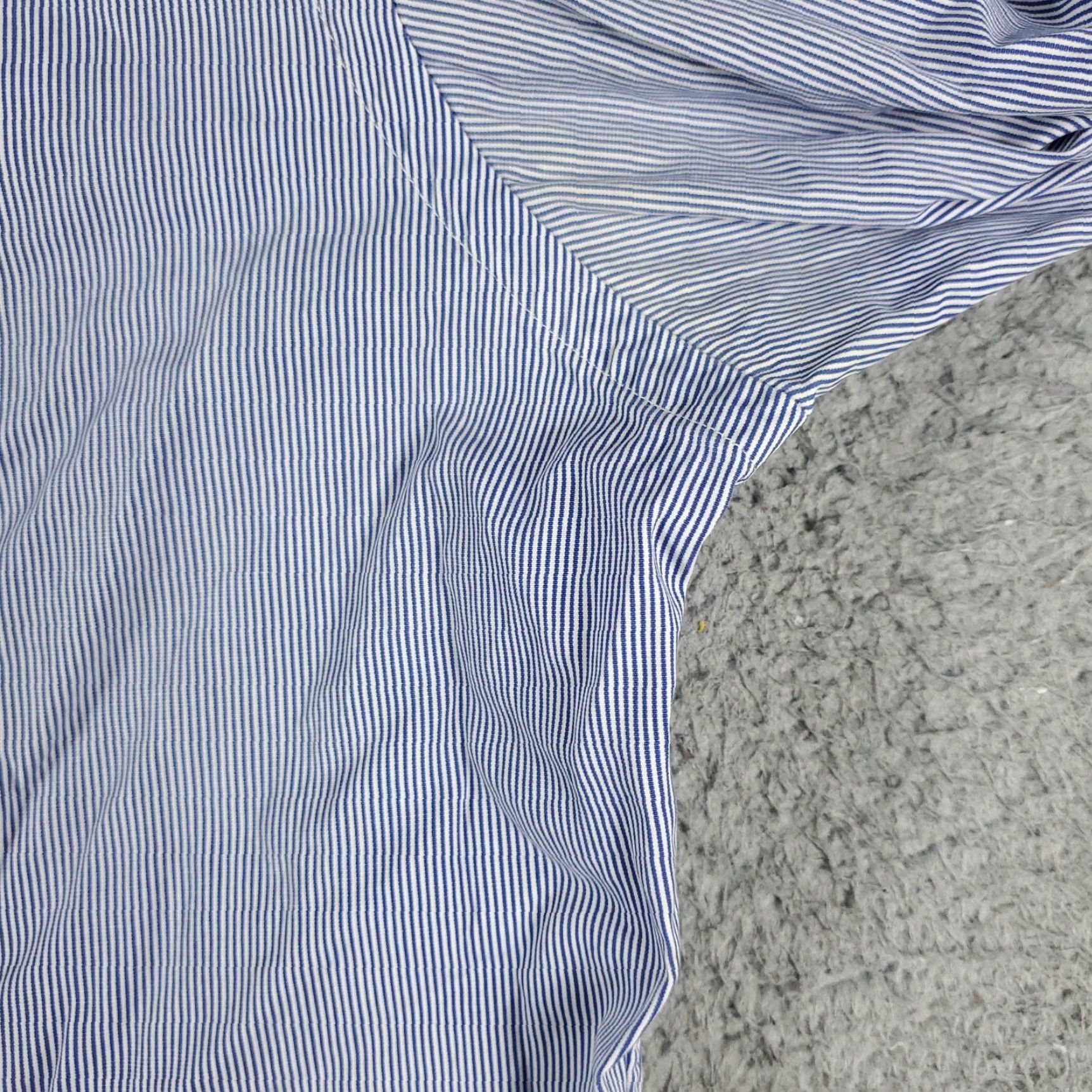 Ralph Lauren Ralph Lauren Shirt Mens 15 Blue Stripe Dress Button Up Long Sleeve Casual Business Regular Cotton 15in Point Collar Barrel Cuff Men’s Size 40R - 4 Thumbnail