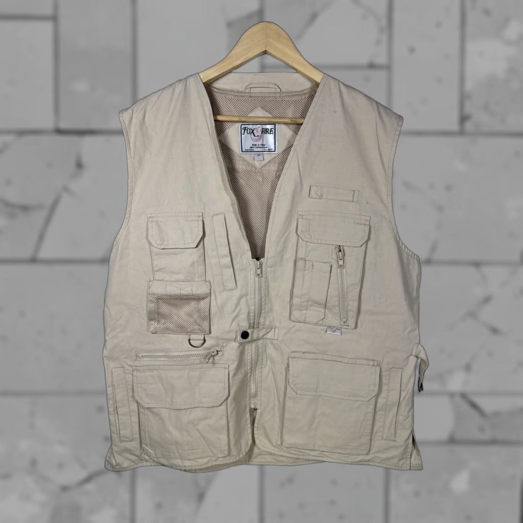 Vintage VINTAGE FOXFIRE Beige Safari Style Vest Mens L Size US L / EU 52-54 / 3 - 1 Thumbnail